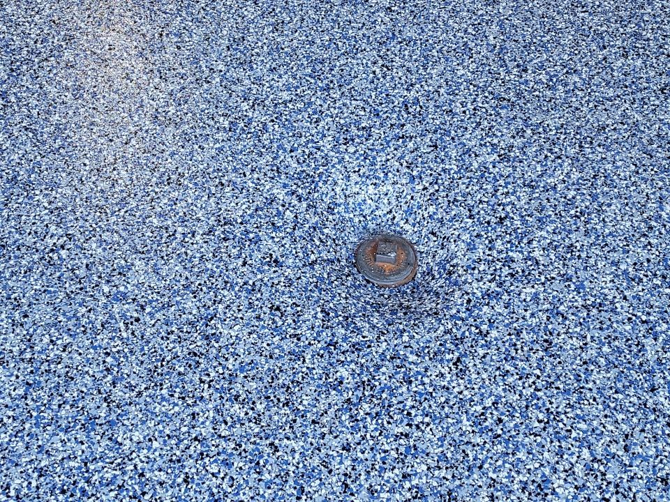 1-Car Penntek Garage Floor in Orbit by Spectrum Painting, LLC