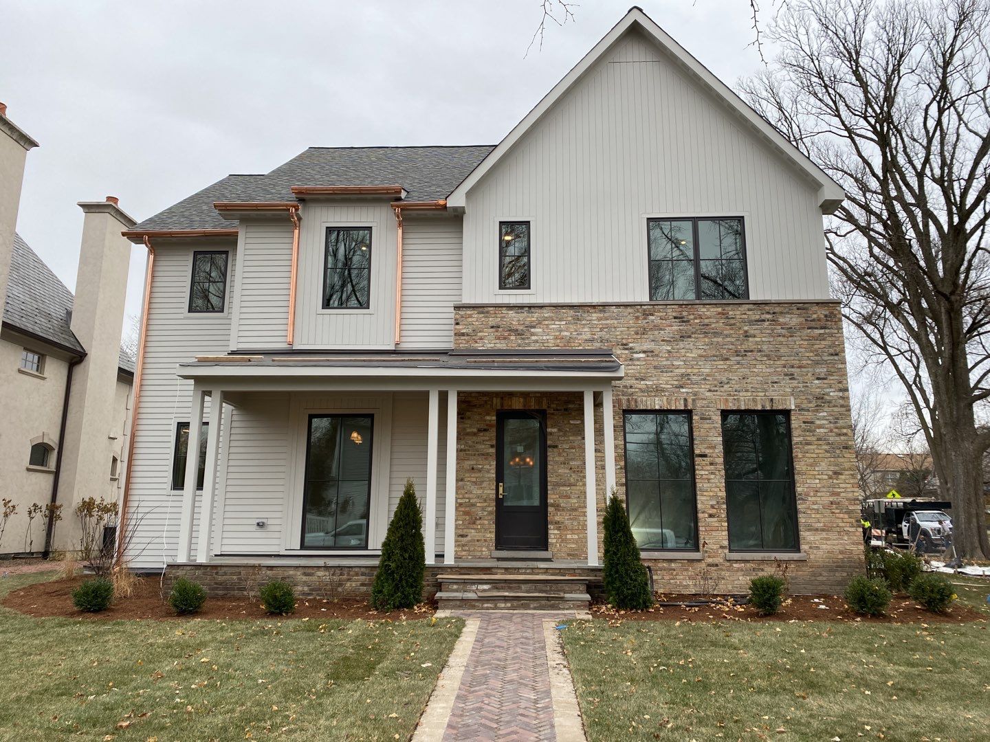 New Home Construction using Fiber Cement by Style Exteriors by Corley