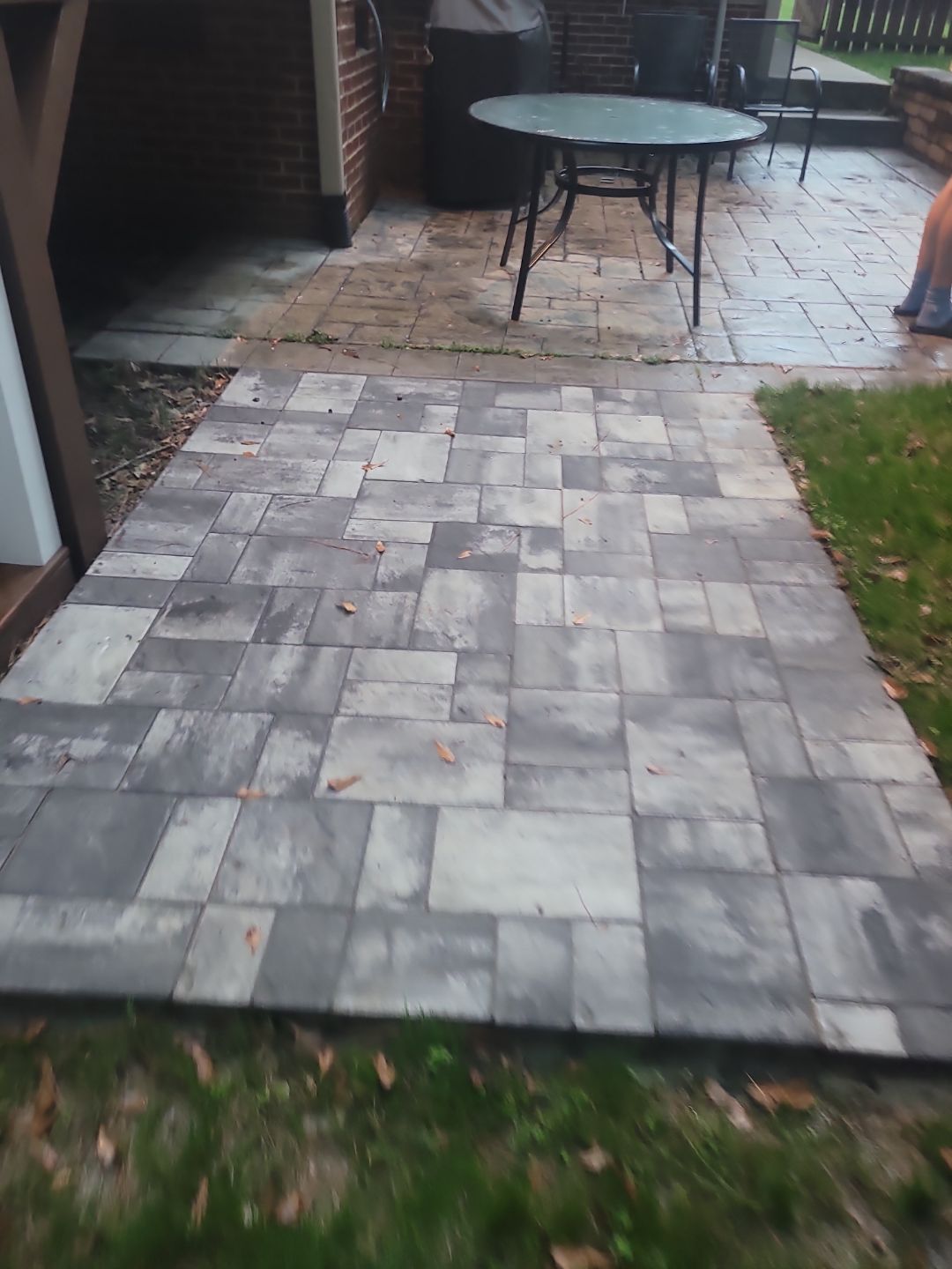 Fuquay-Varina Outdoor Upgrade – Composite Deck & Paved Landing by Elite Remodeling and Design LLC