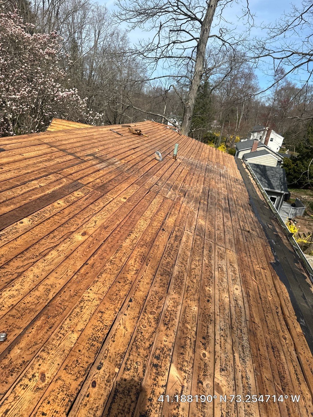 Residential Roofing Installation using Tamko Slatestone gray by A Plus Exterior