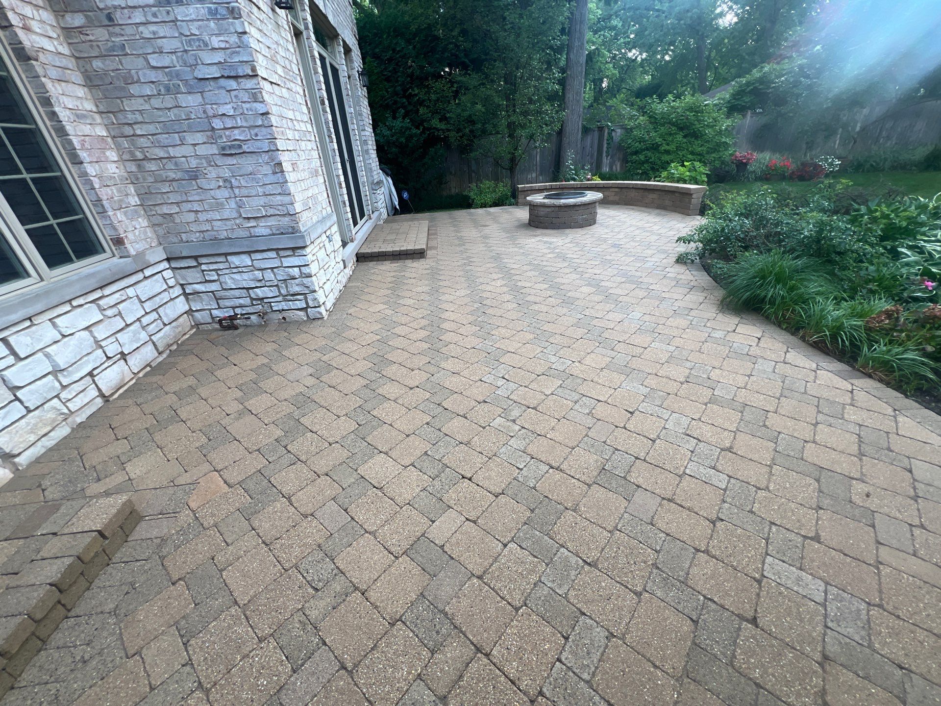 Brick paver clean, sand and seal.  using surebond SB-8700 by Northern Power Washing LLC.