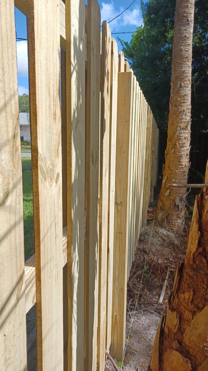 Nokomis, FL 6ft. Tall Treated Wood Shadowbox  by Asap fence and gates, LLC