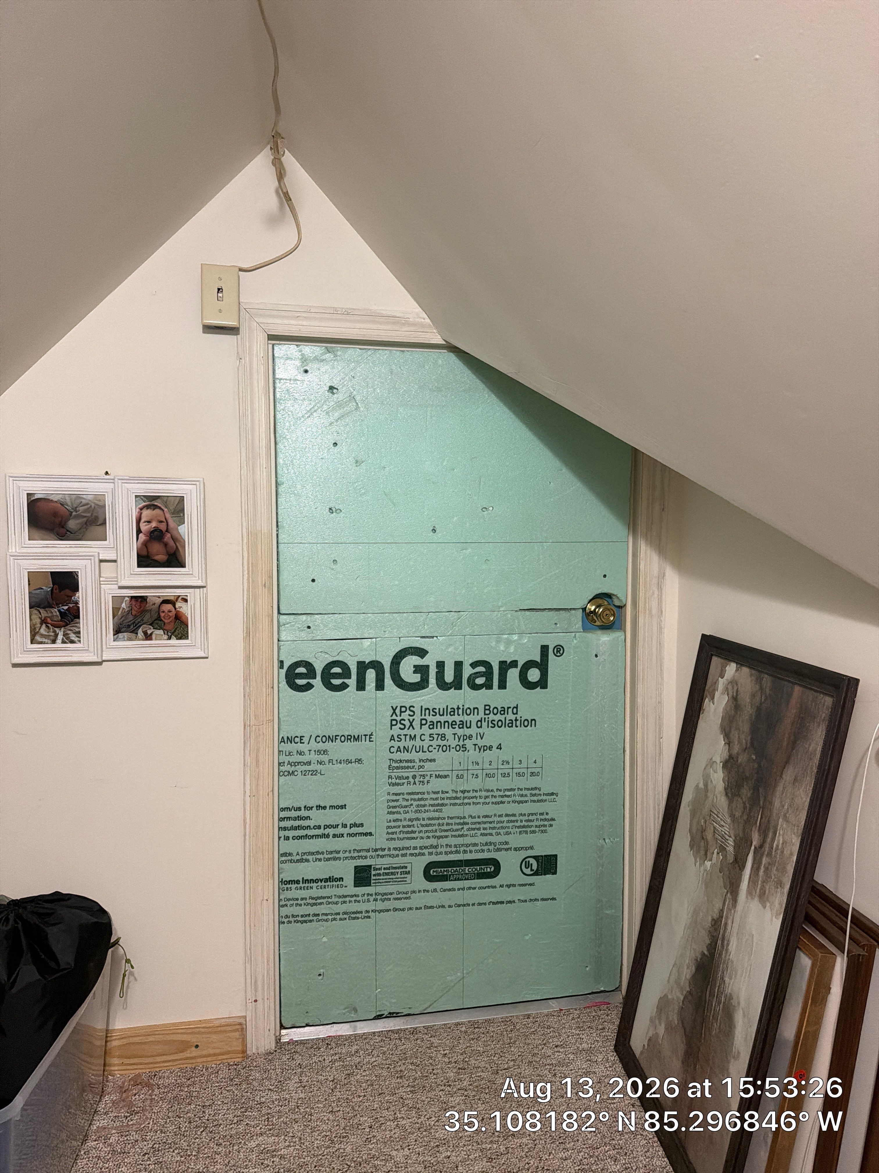 Attic Access Door Insulation and Weatherization in Chattanooga by CompanyCam Sales Demo