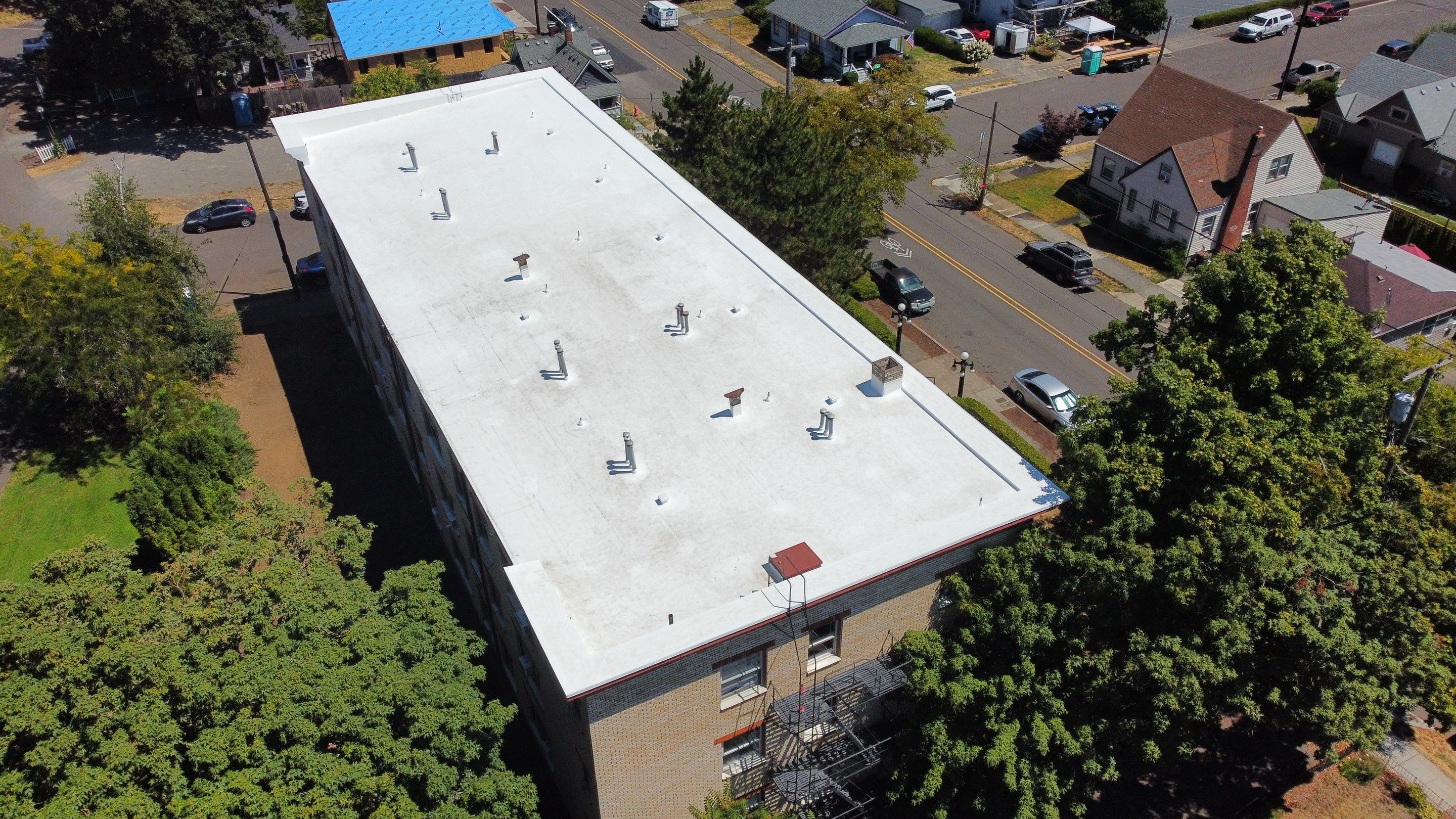 Commercial Roofing Installation using TPO by Vitan Construction LLC 