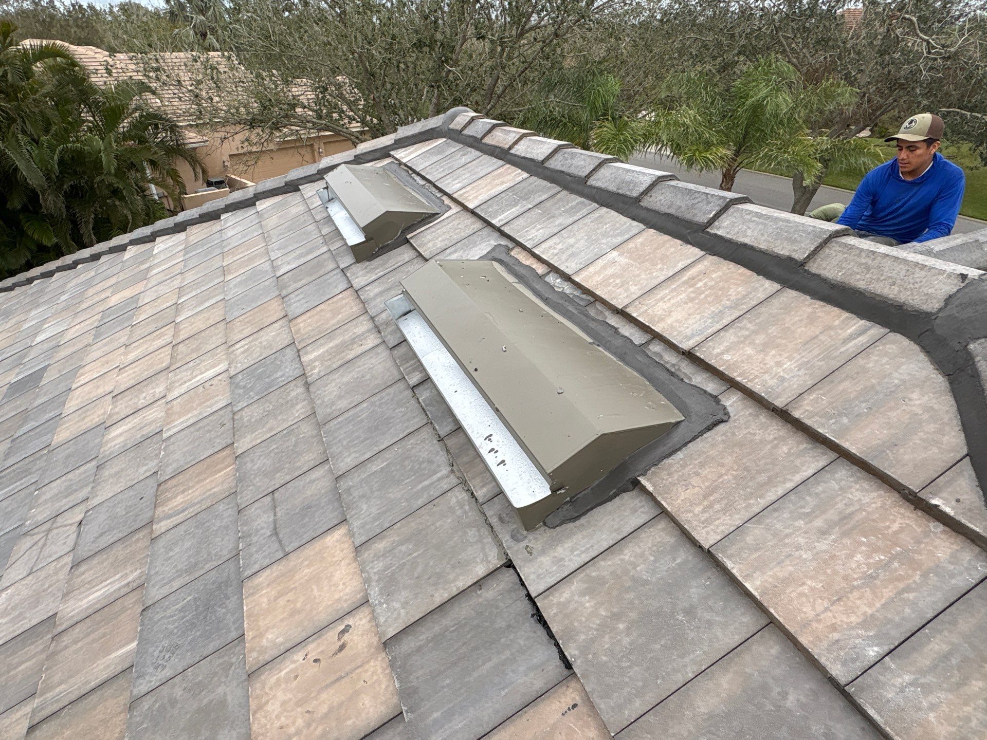 Residential Roofing Installation using roofing tiles from Eagle Roofing Products! by Gopher Roofing