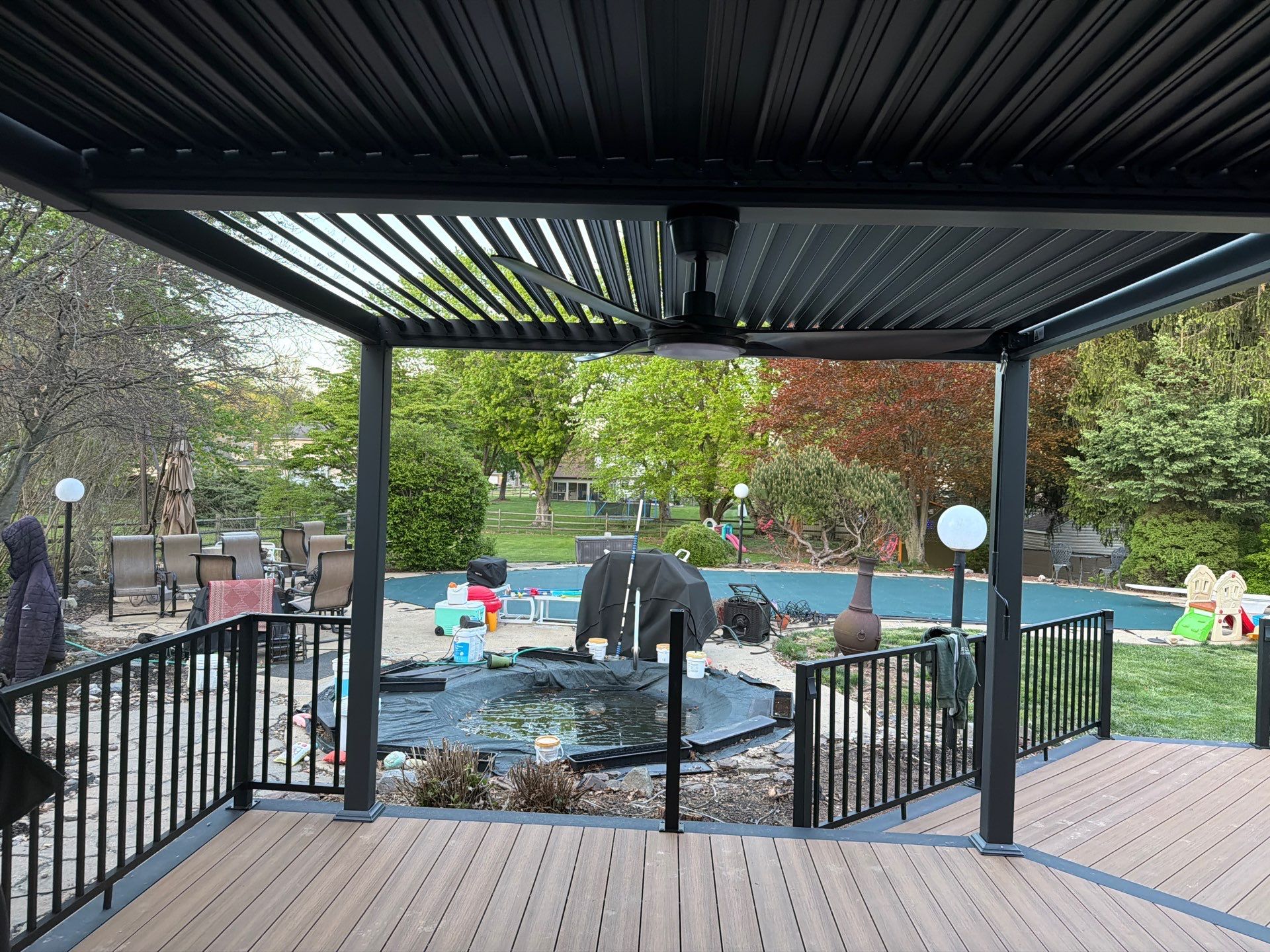 Deck Resurface In Richboro PA With Pergola by deck guardian