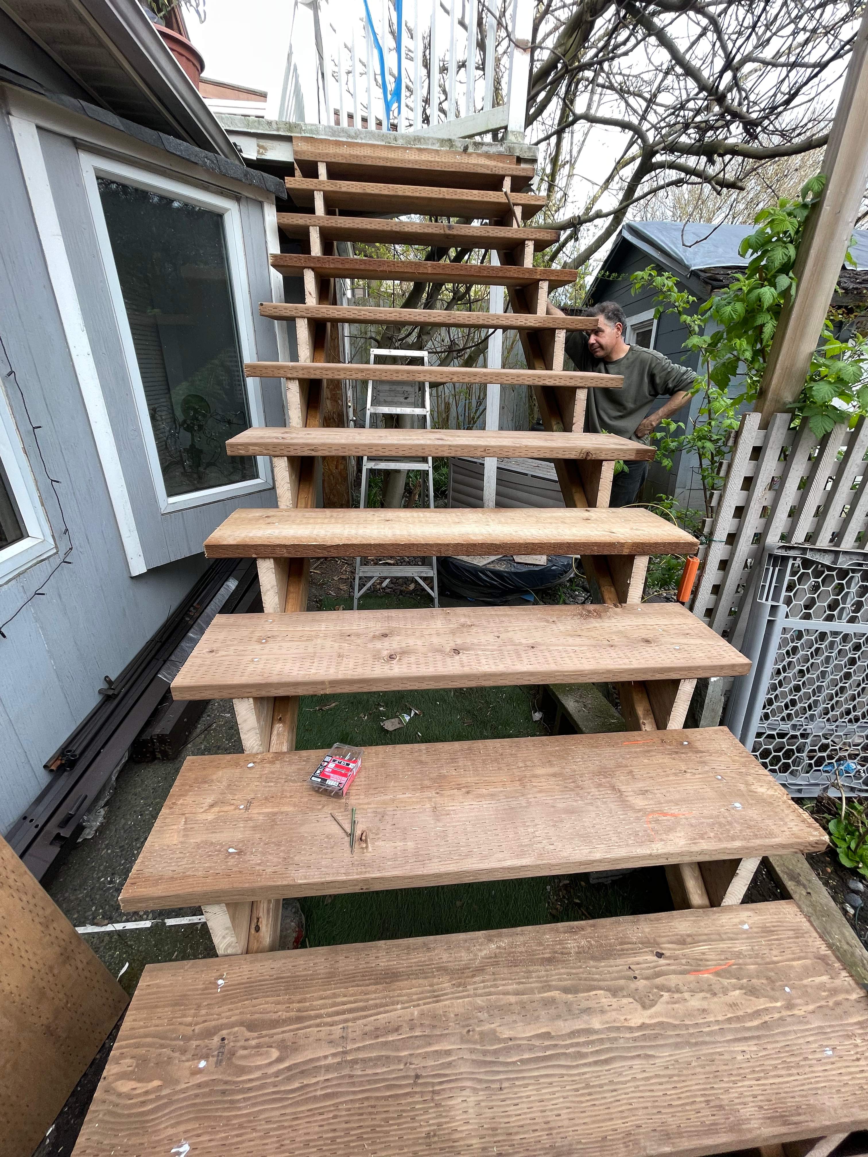 New Deck & New Set Of Stairs by YVR Construction Group