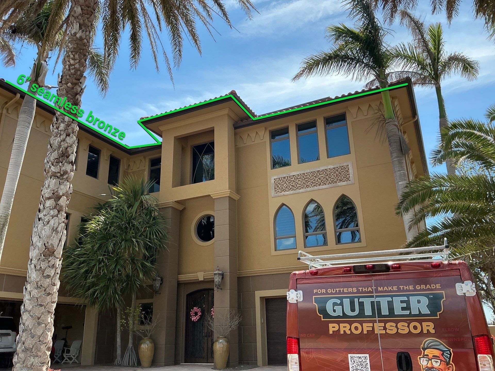 Bronze Gutters in Longboat Key FL by Gutter Professors