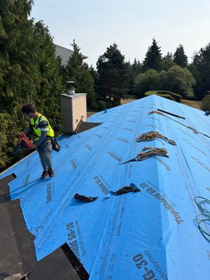 Residential Roofing Installation using GAF HDZ Shingles