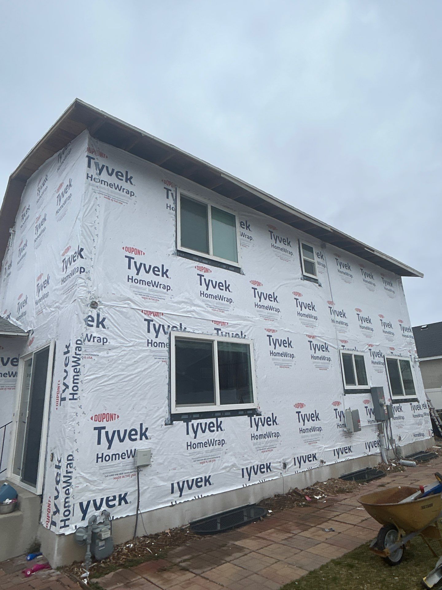 Sandy | Strategic Hardie & Vinyl Integration | Cobble Stone & Desert Sand by Ideal Siding Utah