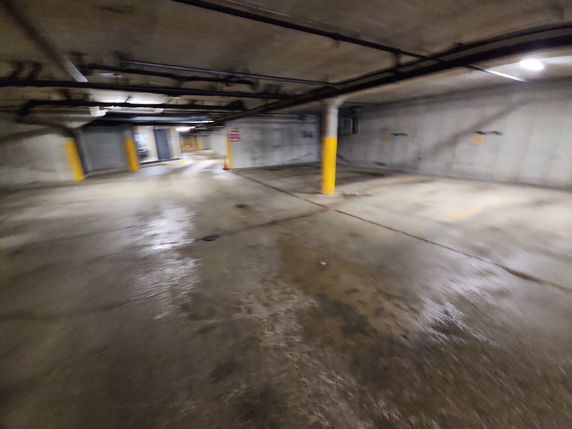 Parking garage cleaning by Northern Power Washing LLC.
