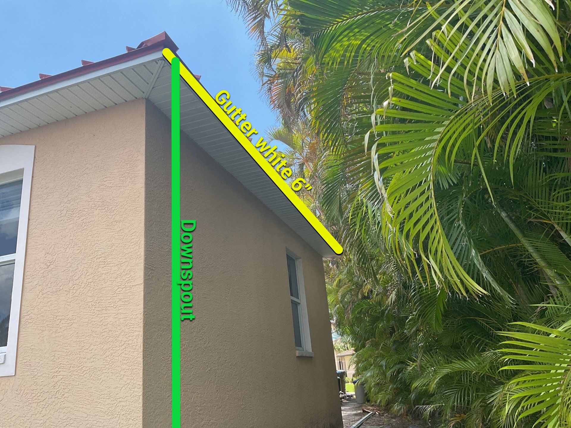6 Inch Seamless Gutters using K-Style Seamless Gutters in Cape Coral FL by Gutter Professors
