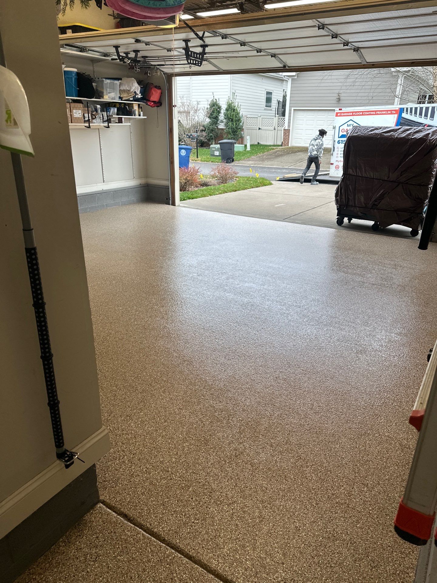 Garage Floor Coating using Waxwing by My Garage Floor Guys