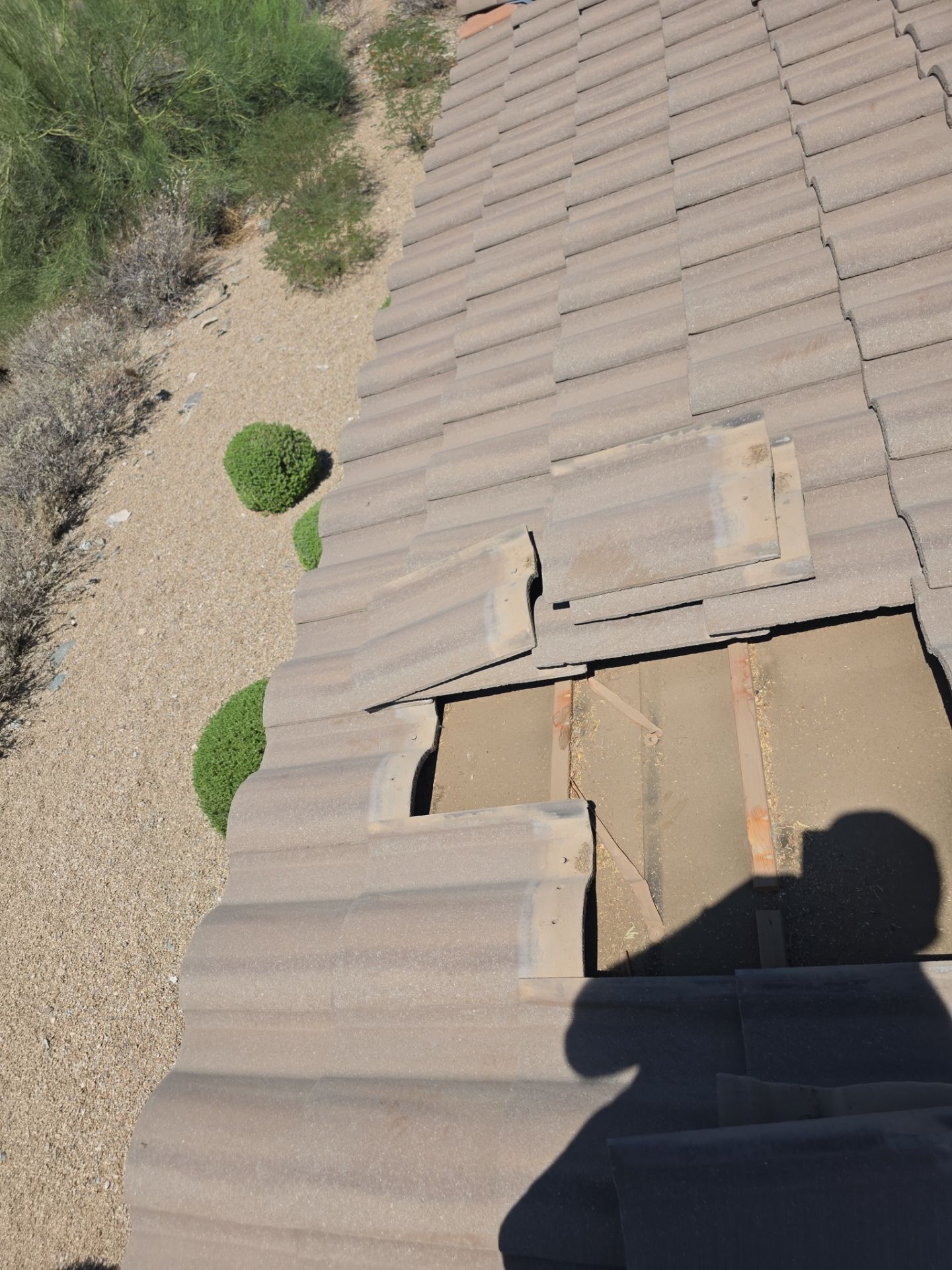 Residential Roof Install using Concrete Tiles in Scottsdale, Arizona by Weather-Tite Roofing