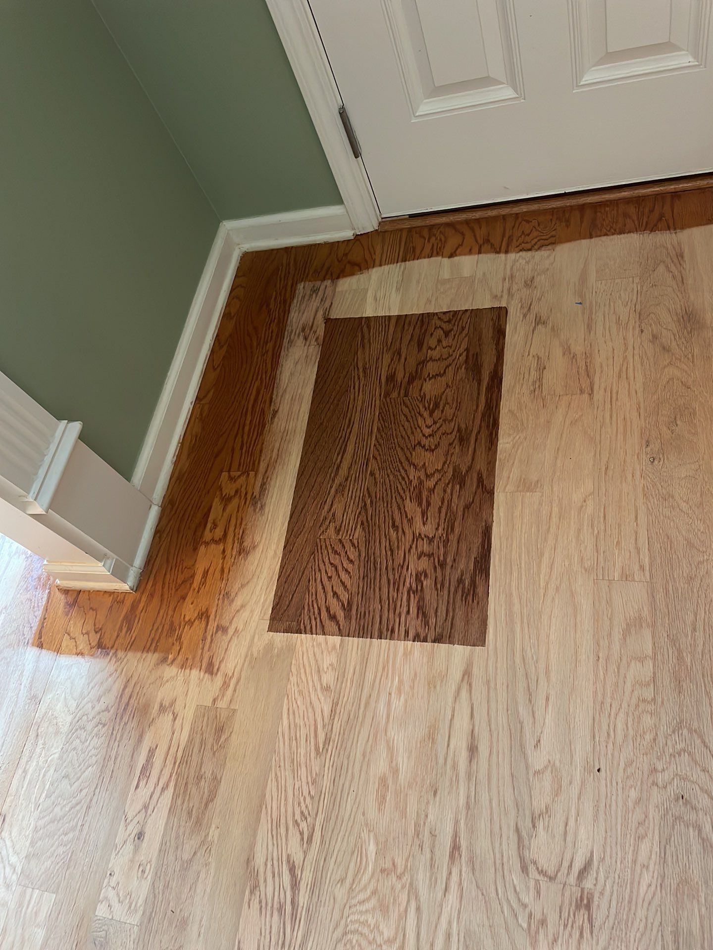 Red Oak refinish with English Chestnut by Footprints Floors of East Atlanta