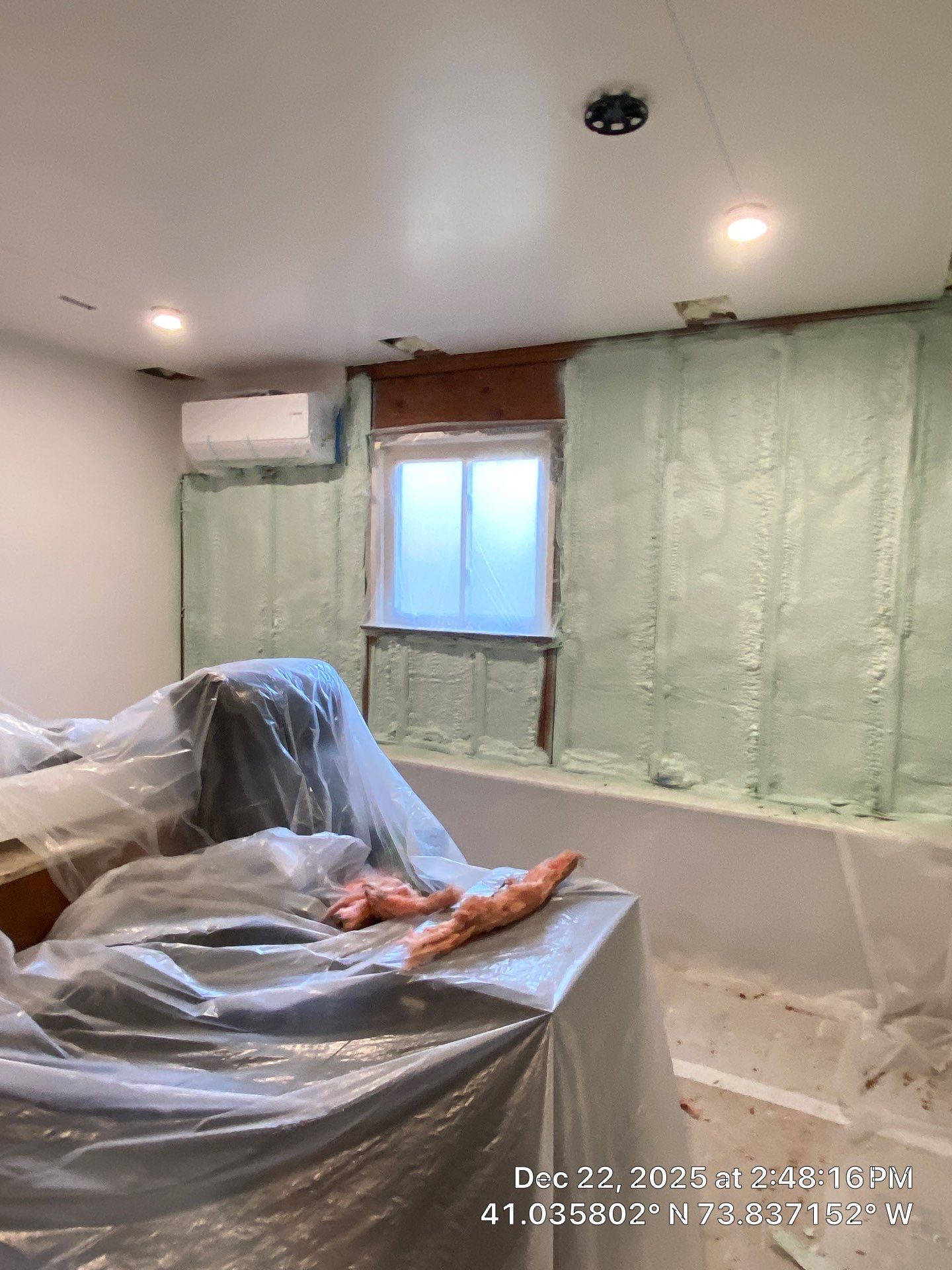 Exterior Walls Using Closed-Cell Spray Foam by NYS Foam & Energy