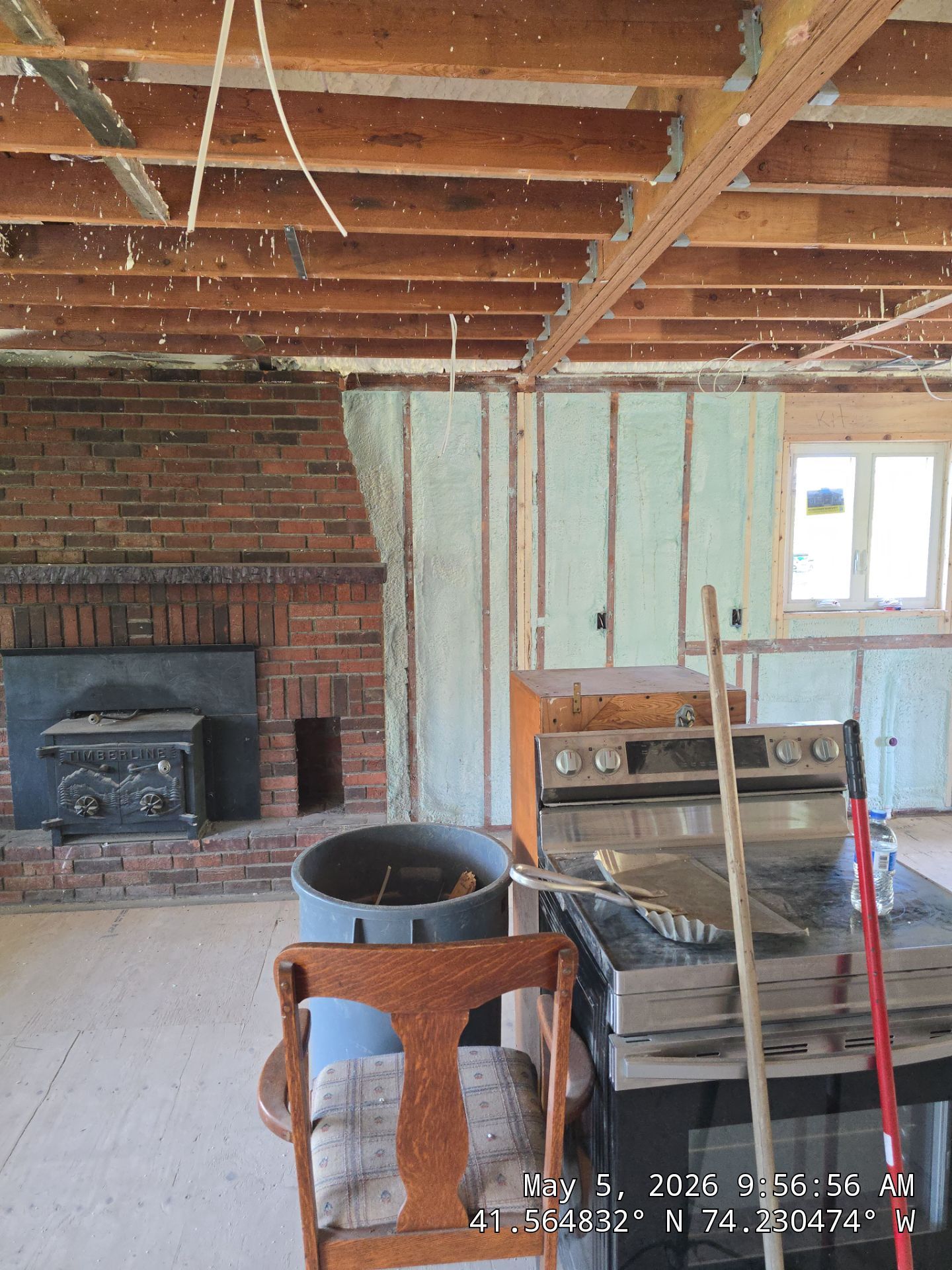 Exterior Walls using Closed Cell Spray Foam by NYS Foam & Energy
