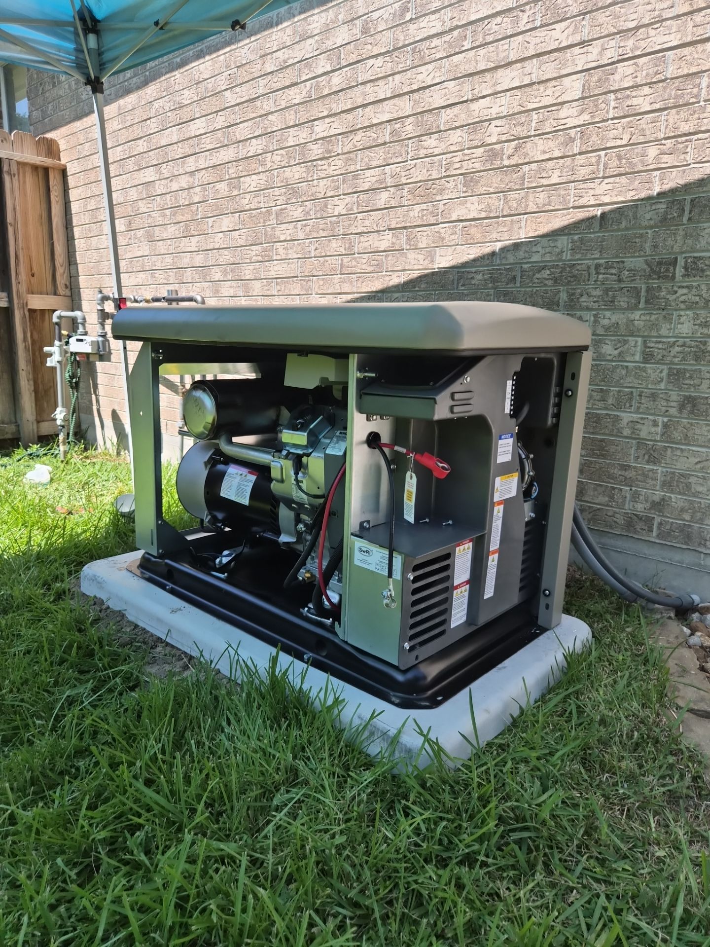Kohler Standby Generator Installation for Residential Property in Conroe, Texas by GenTex Elite Services