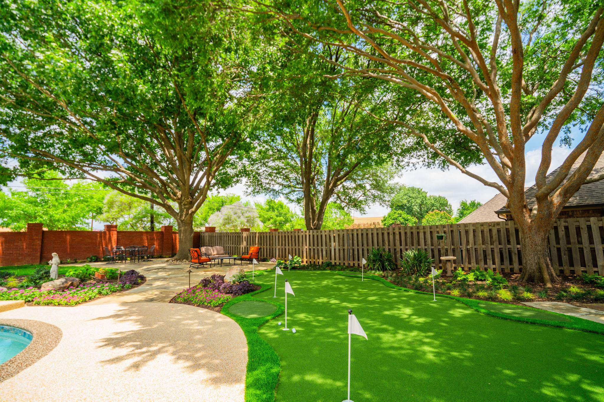 Disjointed to Defined Landscaping by Complete Exterior Solutions