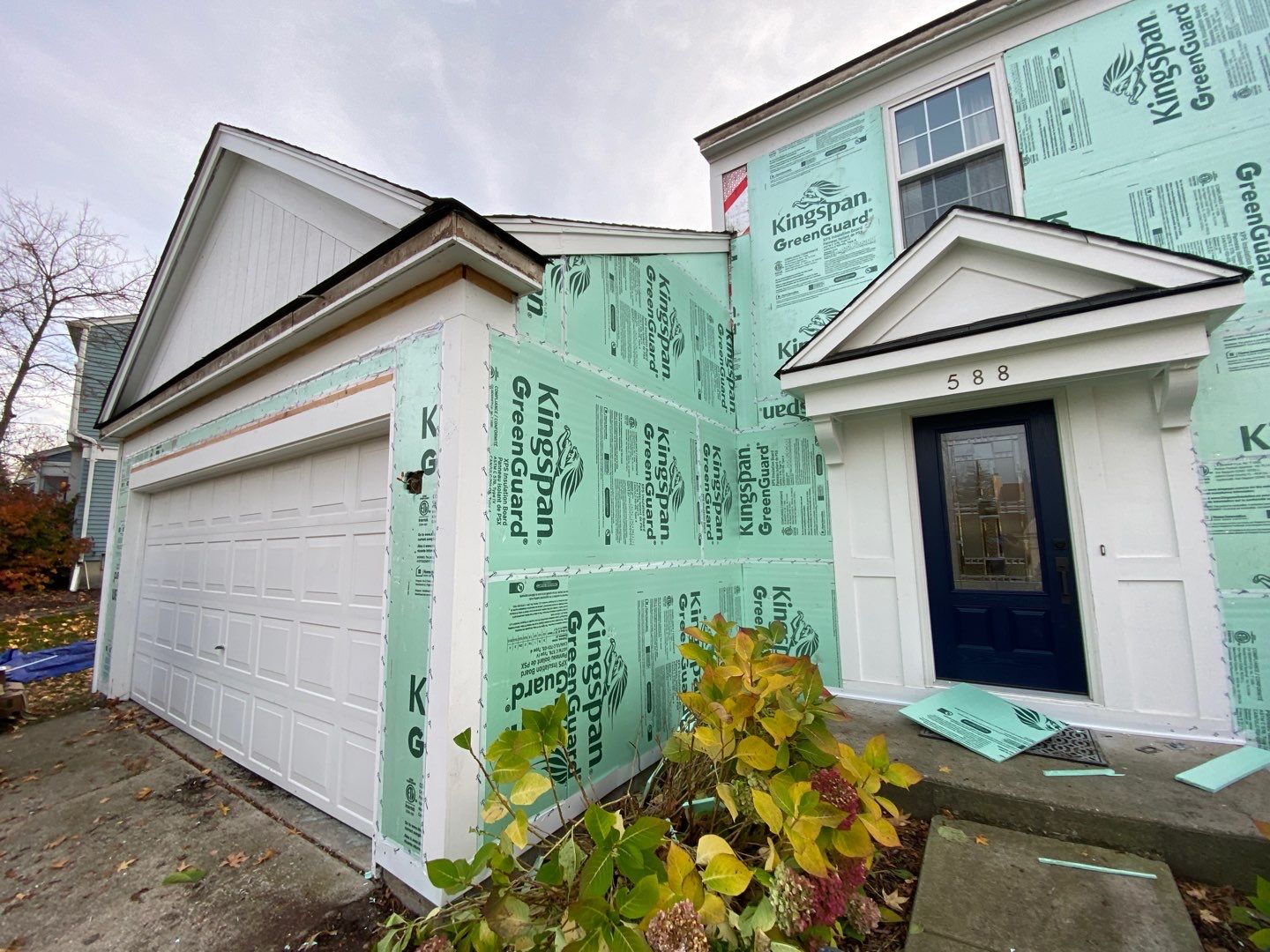 Siding Replacement using Certainteed Restoration Classic D4 Midnight Blue by 180 Contractors