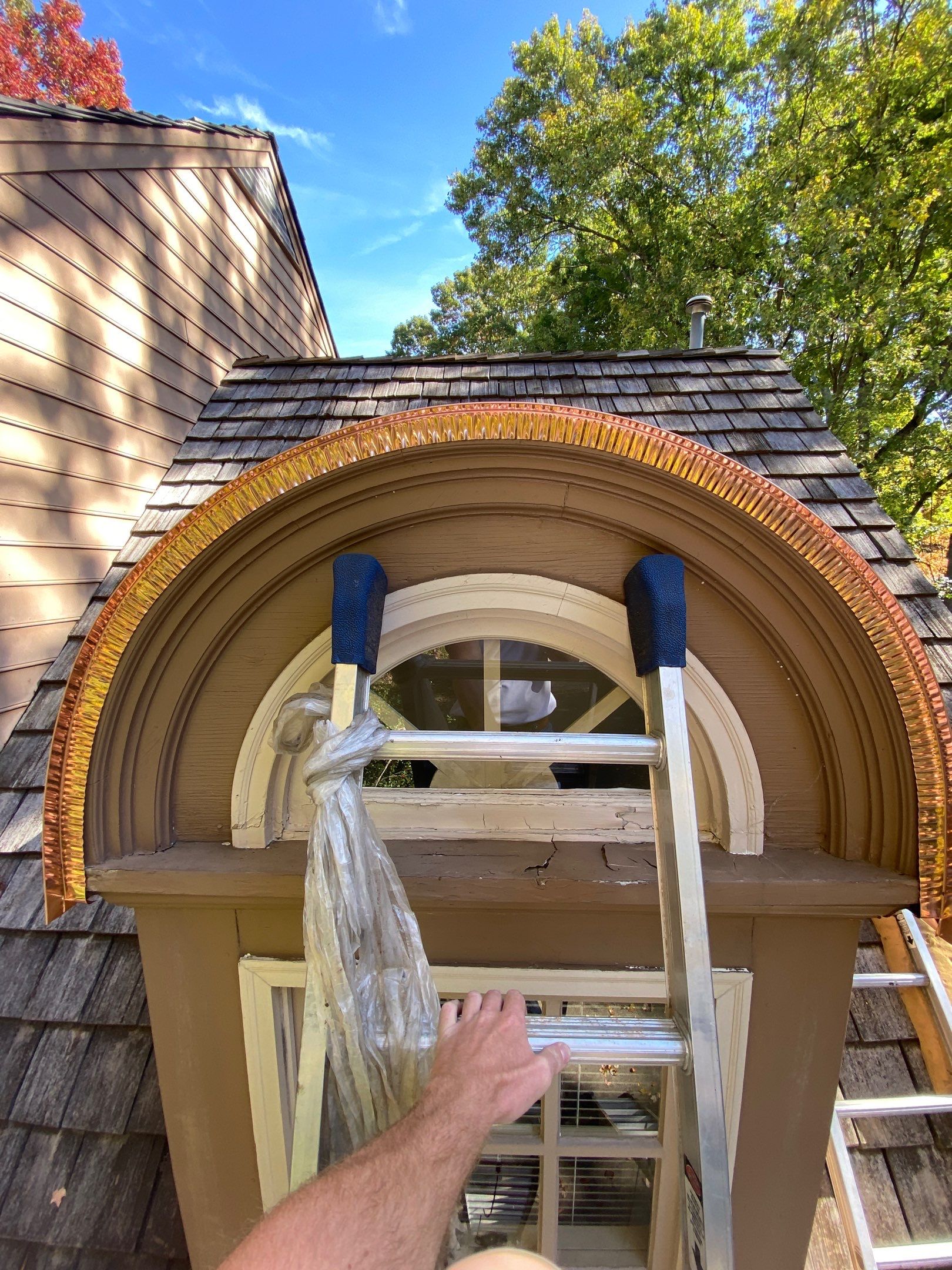 Copper Bay Window - New copper rounded dormer and copper bay window  by Pro Performance Roofing