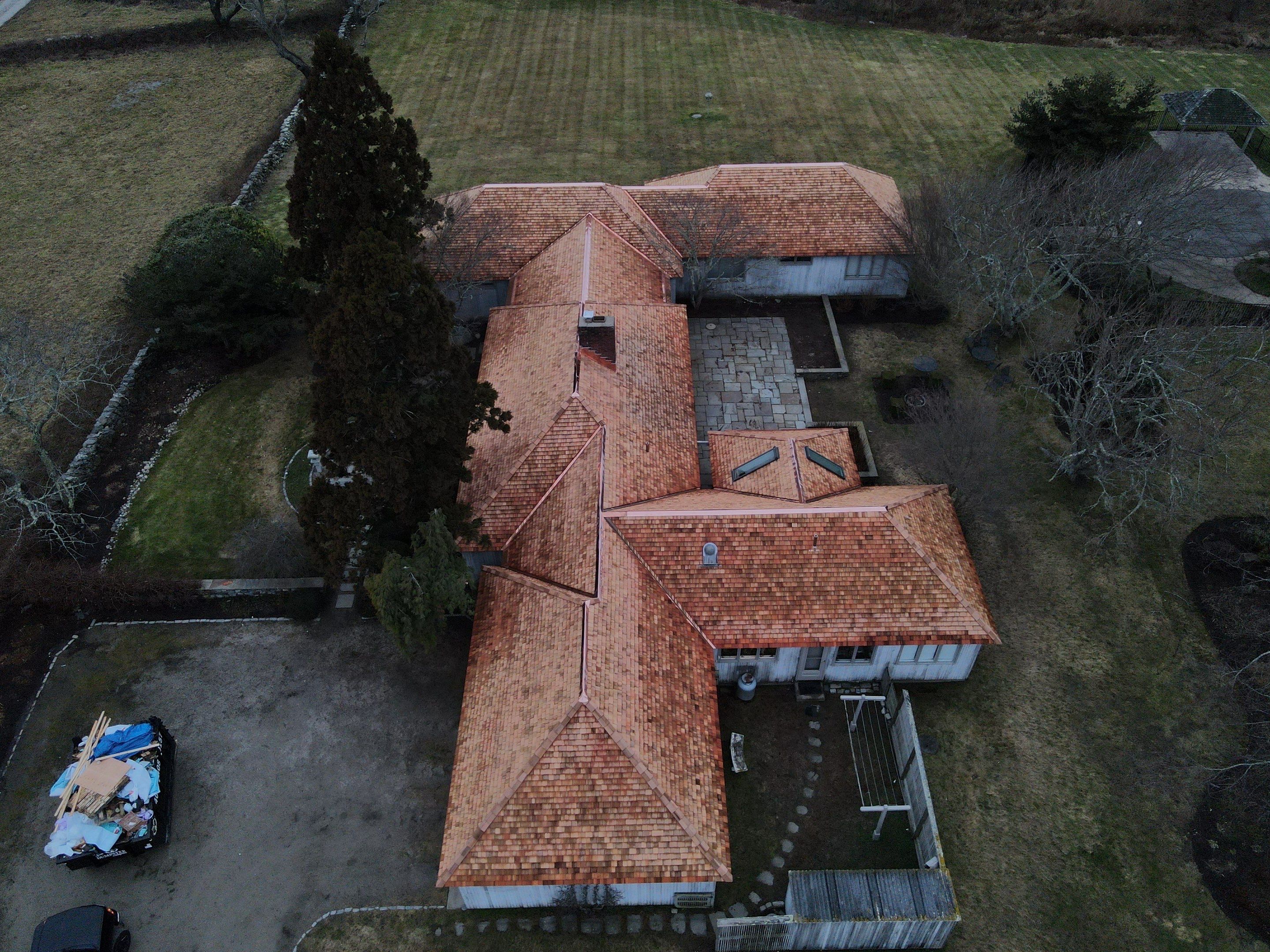 Little Compton - Cedar & Copper Roof Restoration by Rinaldi Roofing 