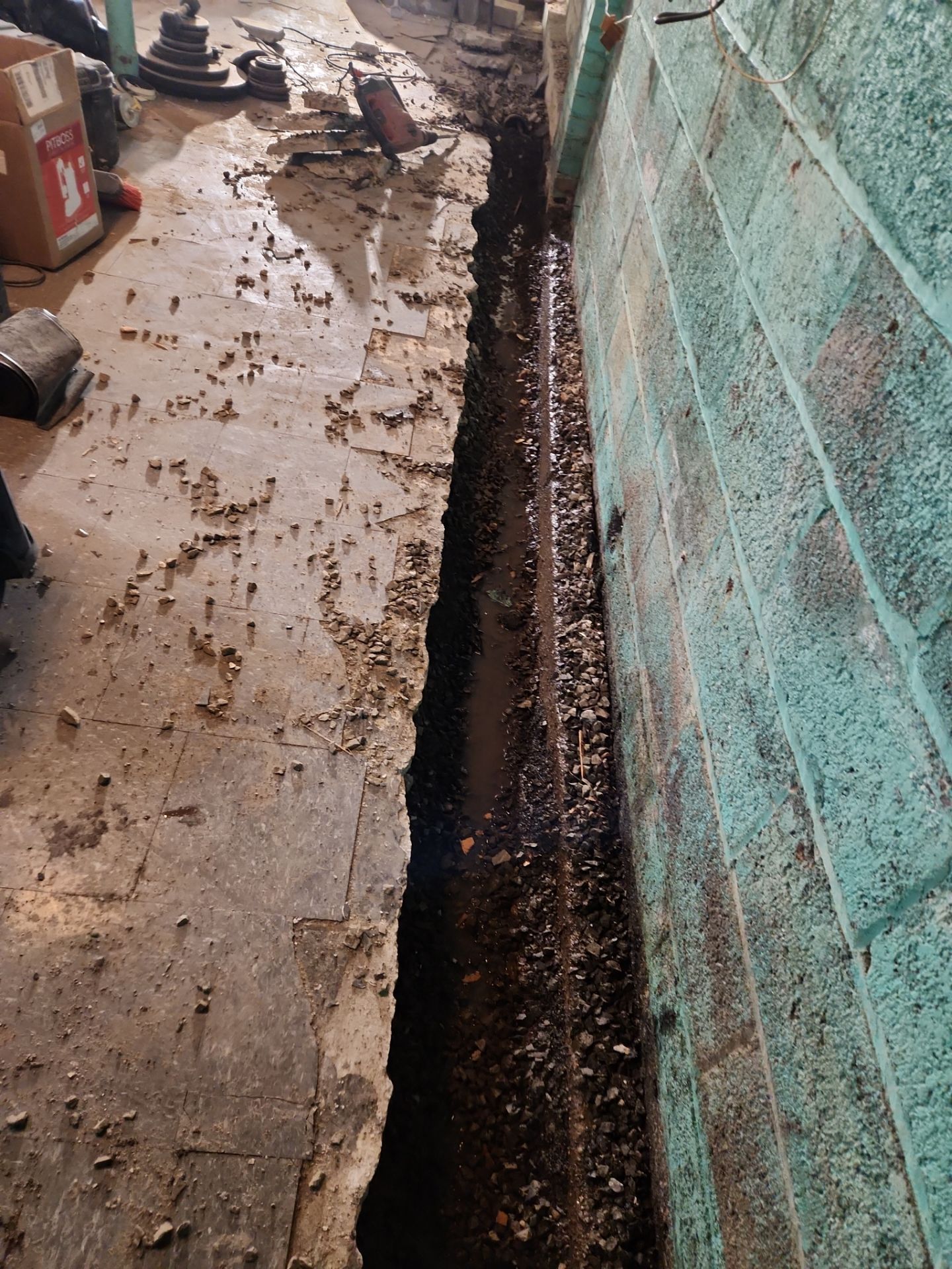 Interior French Drain Newark, NJ by Pure Service Pro, LLC 