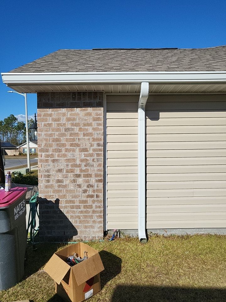 Gutter Installation using White K-Style Gutters by Gutter Professors