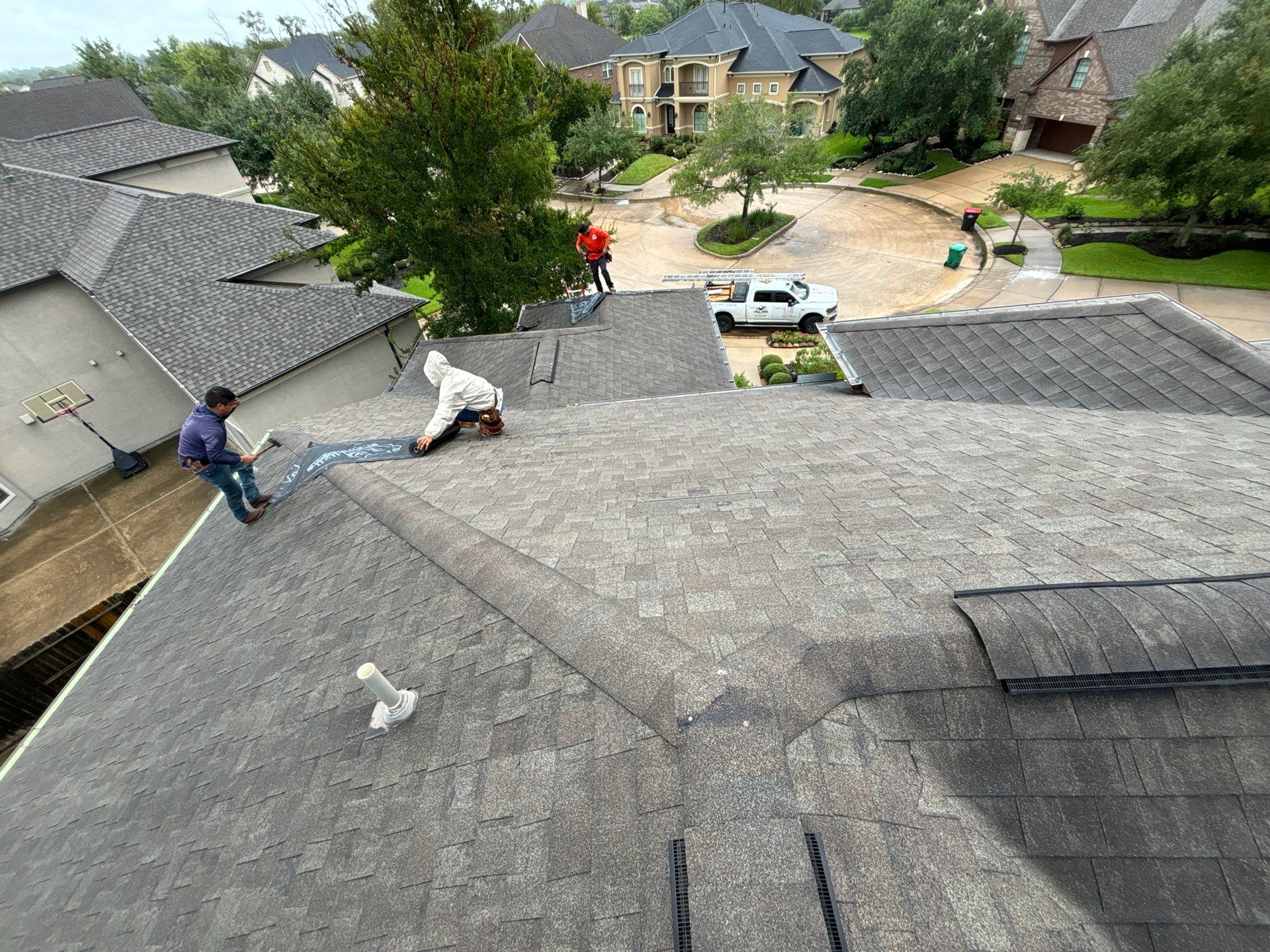 Residential Roofing Installation using Owen's Corning Duration (Lifetime) Shingles by Roof Repair Company