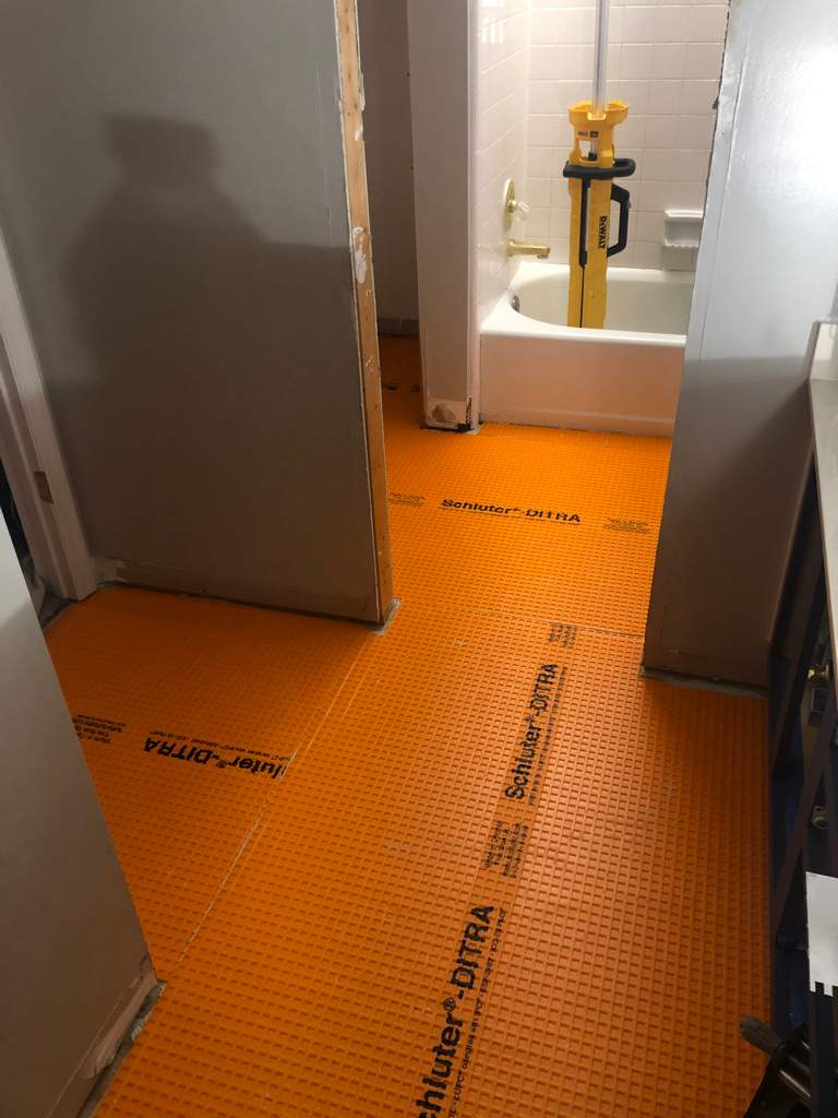 Russet Master Bath by Pillar and Pine