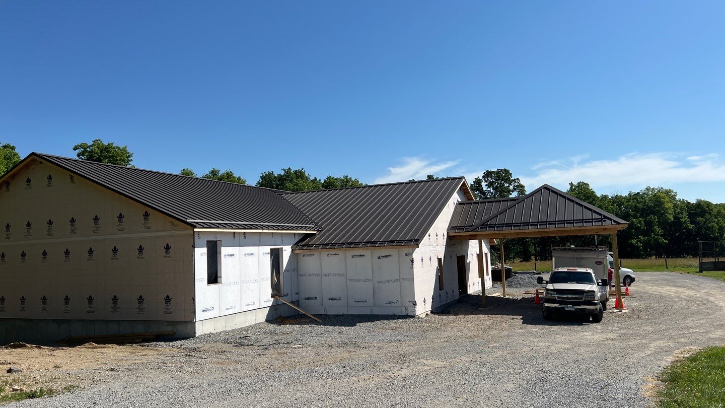 Commercial Roofing Installation using Standing Seam Metal - Burnished Slate Frost by RoofX 