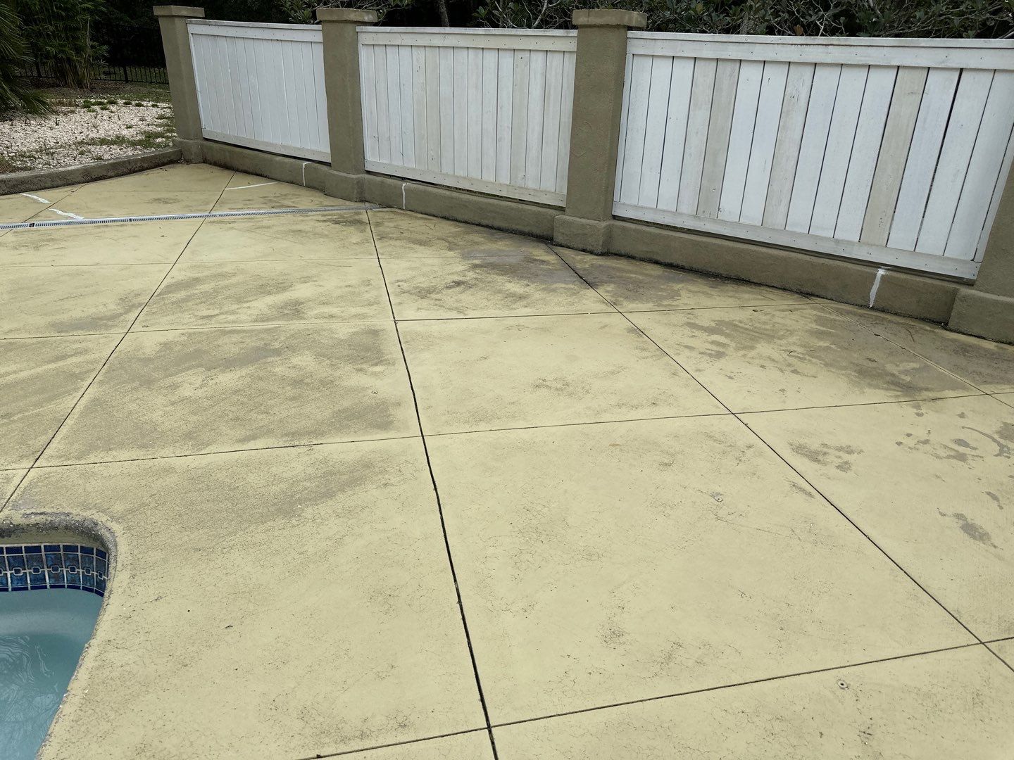 Concrete Pool deck with AcryFin by DuraSeal