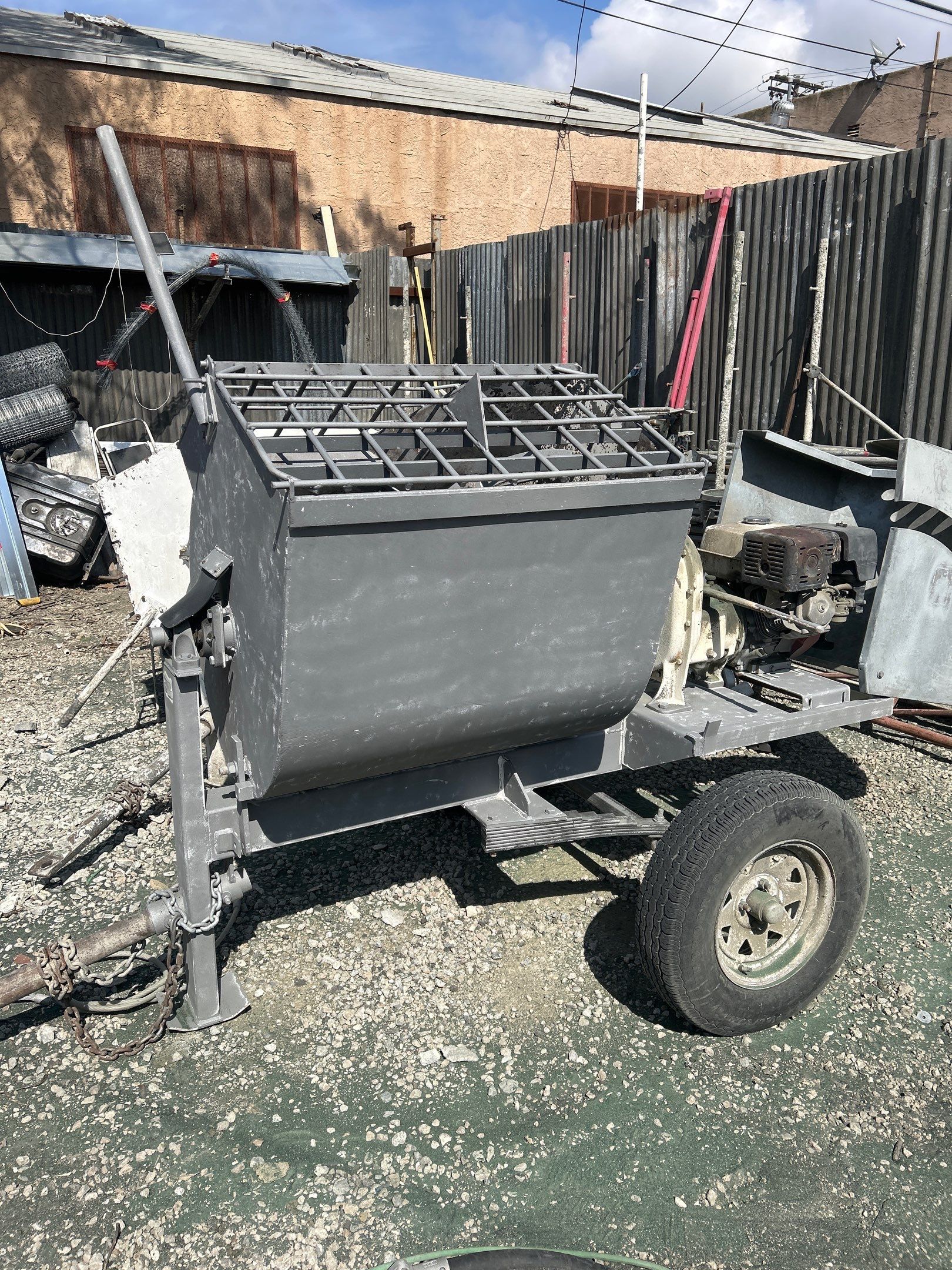 Sandblasting Paint Off Steel Machines In Portland, CA by La Power Washing Inc