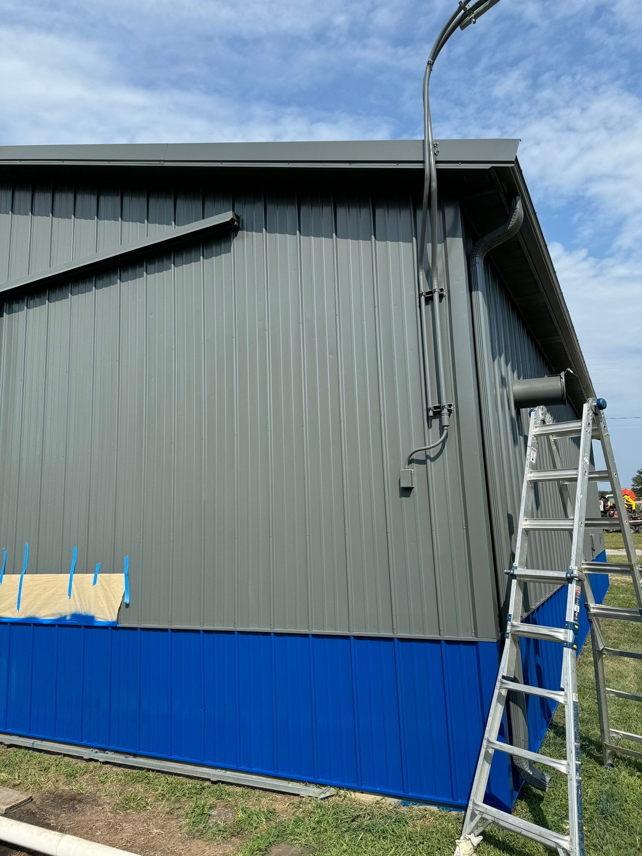 Metal Shop Painting – Sherwin-Williams Industrial Pro Project in West Point by Crows Roofing LLC