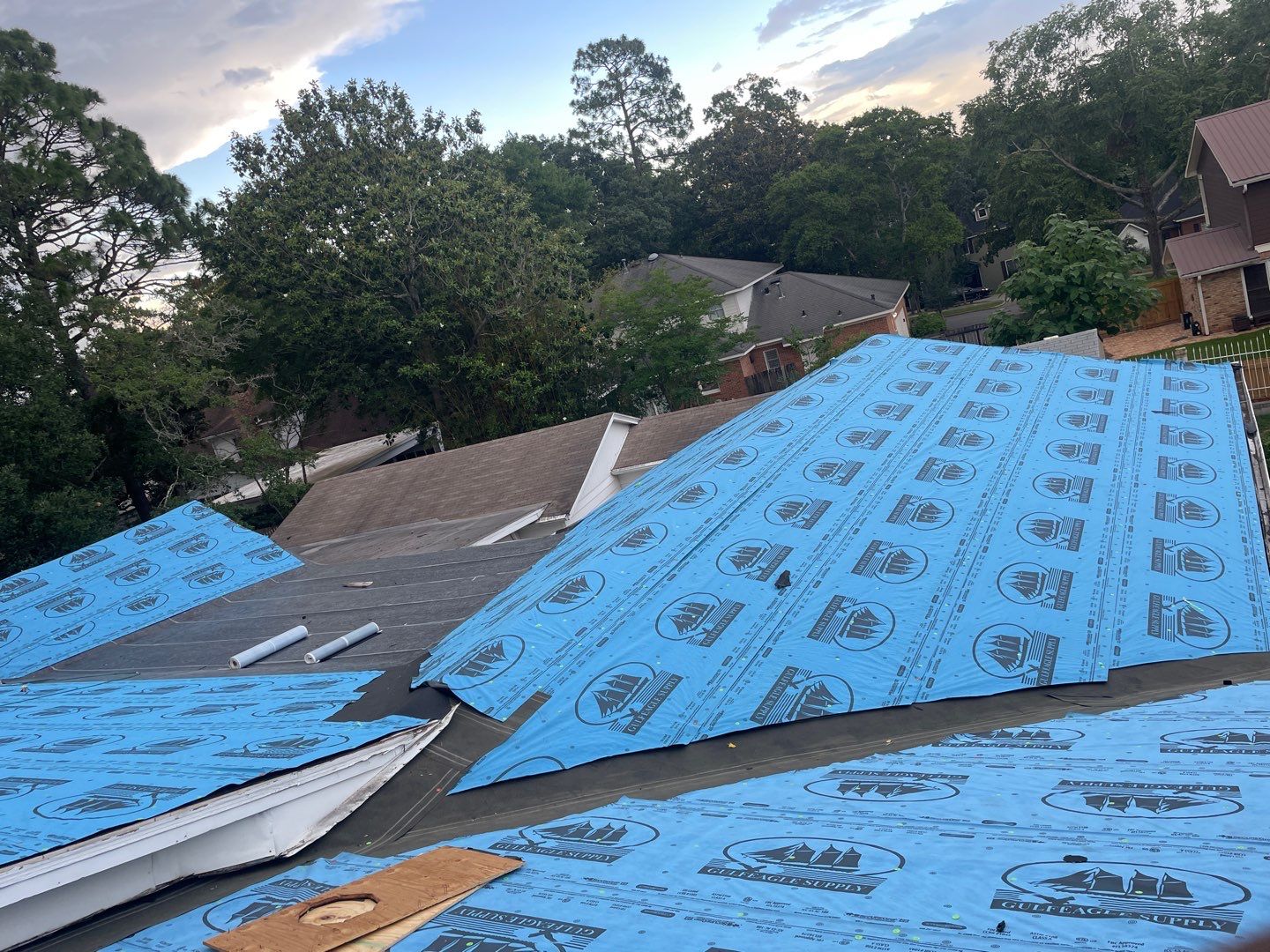 Residential Roofing Installation using Roof Replacement by American Roofing & Construction LLC