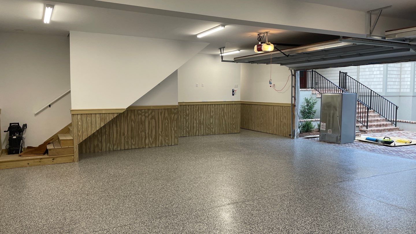 Garage TransFLOORmation using Domino by Innovative Concrete Coatings 