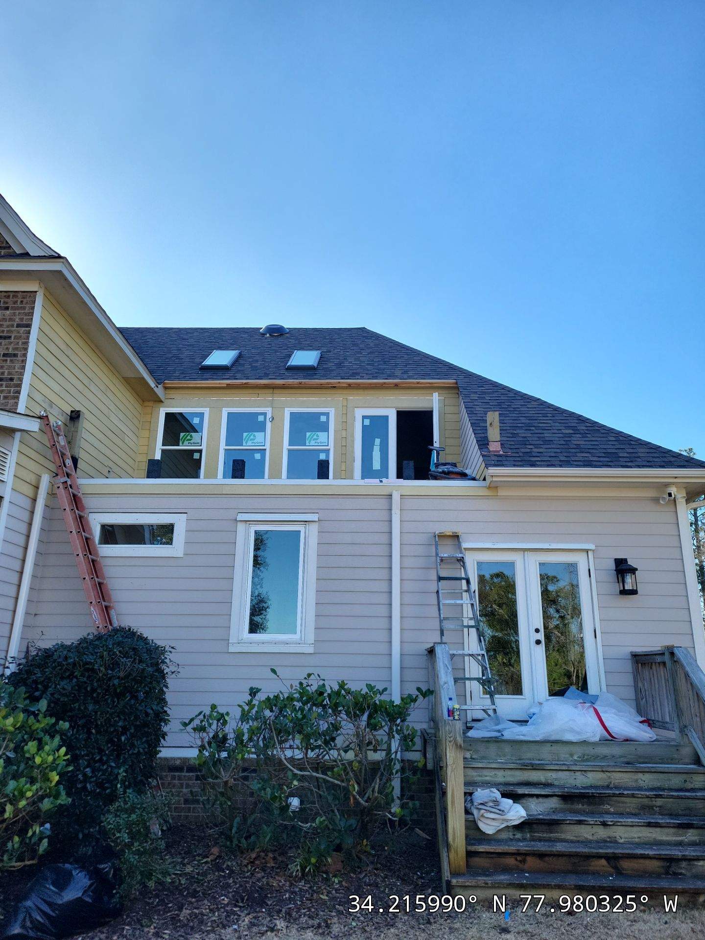 Insurance Claim Storm Damage Restoration with Skylight Replacement in Leland, NC by RGR Construction and Roofing, LLC
