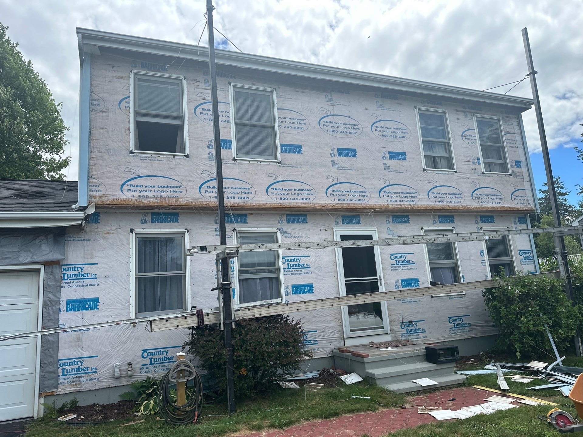 Siding Installation using CertainTeed Monogram Vinyl Siding - D4 - Desert Tan by A Plus Exterior