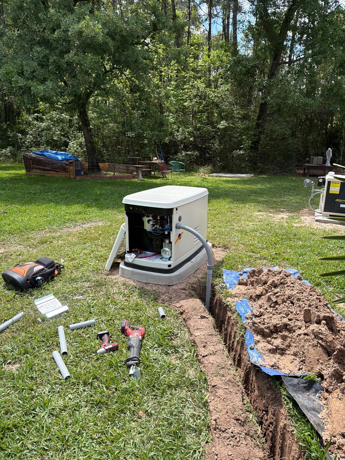 Residential Generac Standby Generator Installation in Montgomery County by GenTex Elite Services
