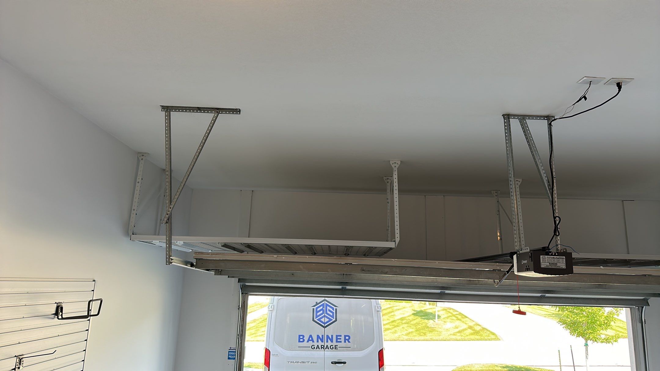 Sandy S. transformed her garage with a Banner Garage Floor and a cabinets by Banner Garage