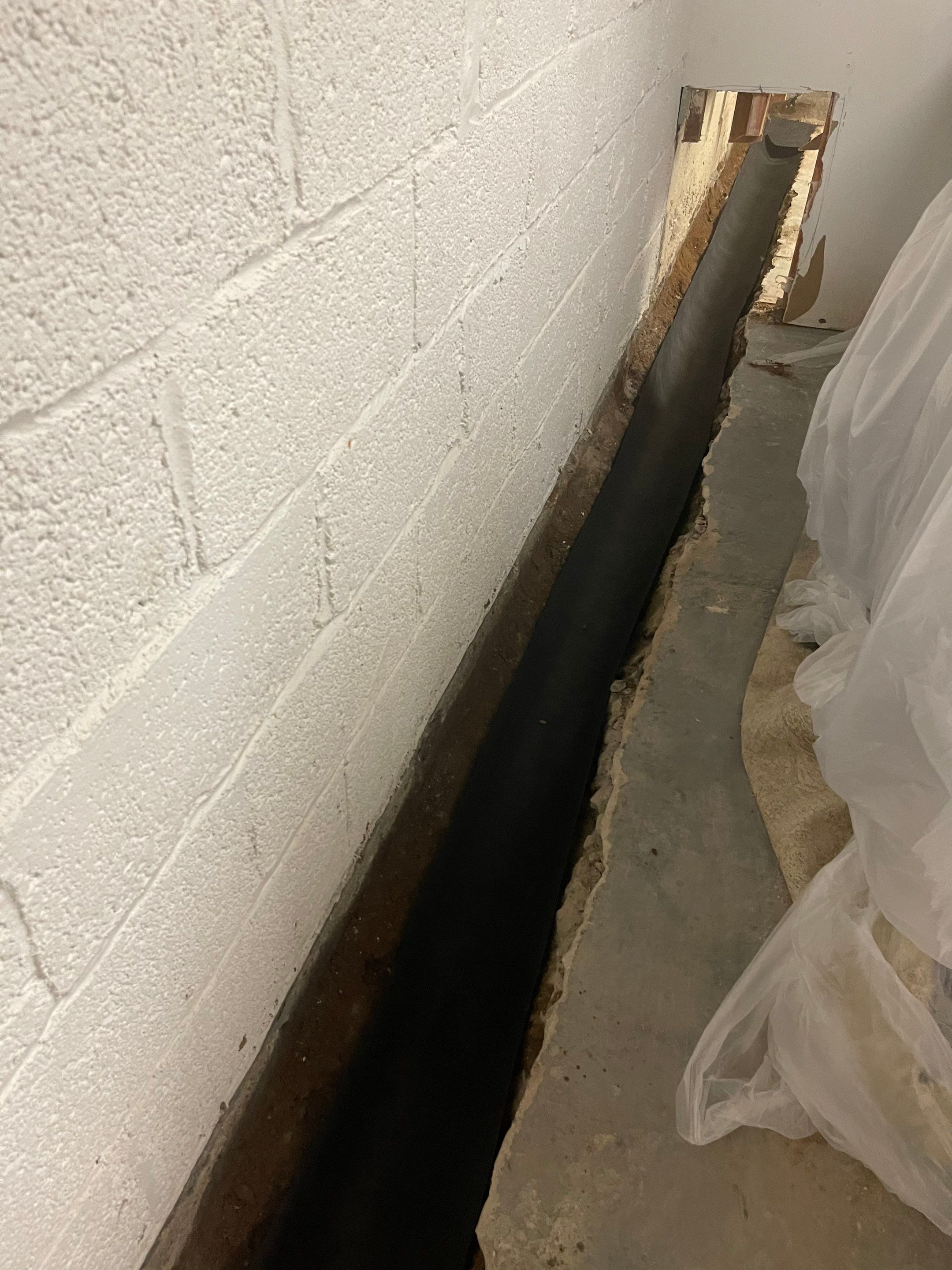 Interior French Drain Job in Westwood, NJ by Pure Service Pro, LLC 