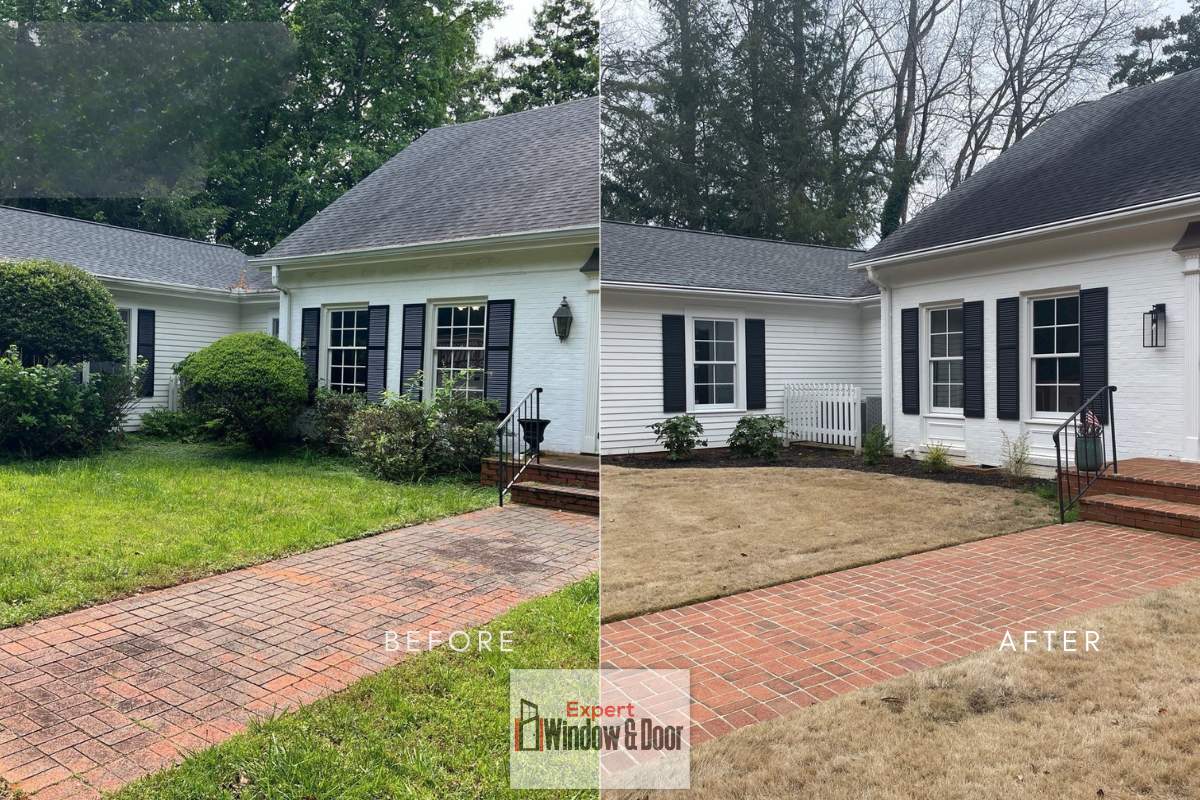 Gainsville Home Window Replacement with Modern Black Frames by Expert window & Door