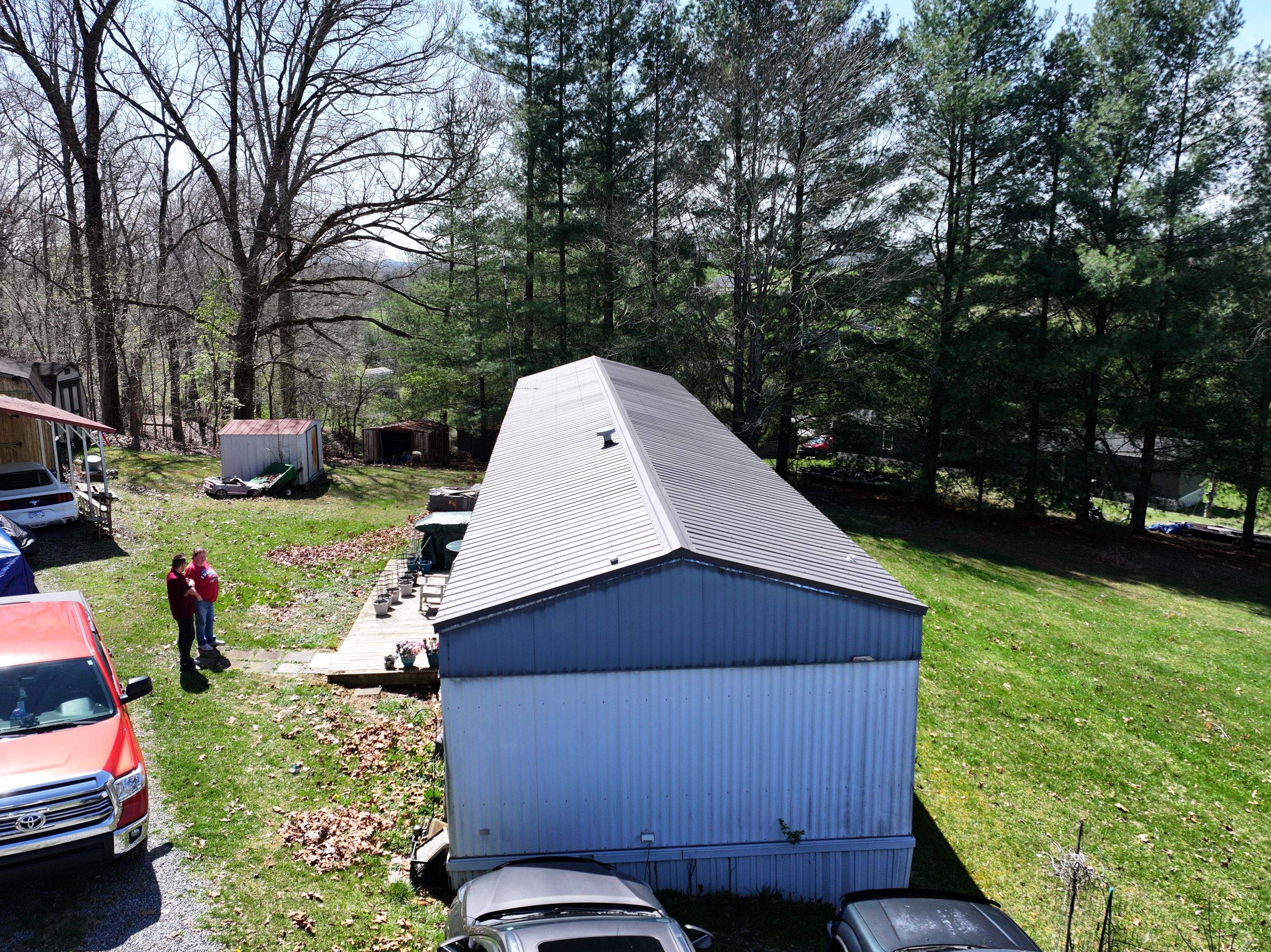 Textured Charcoal Gray using 29 Gauge AG Panel by Omnia Roofing