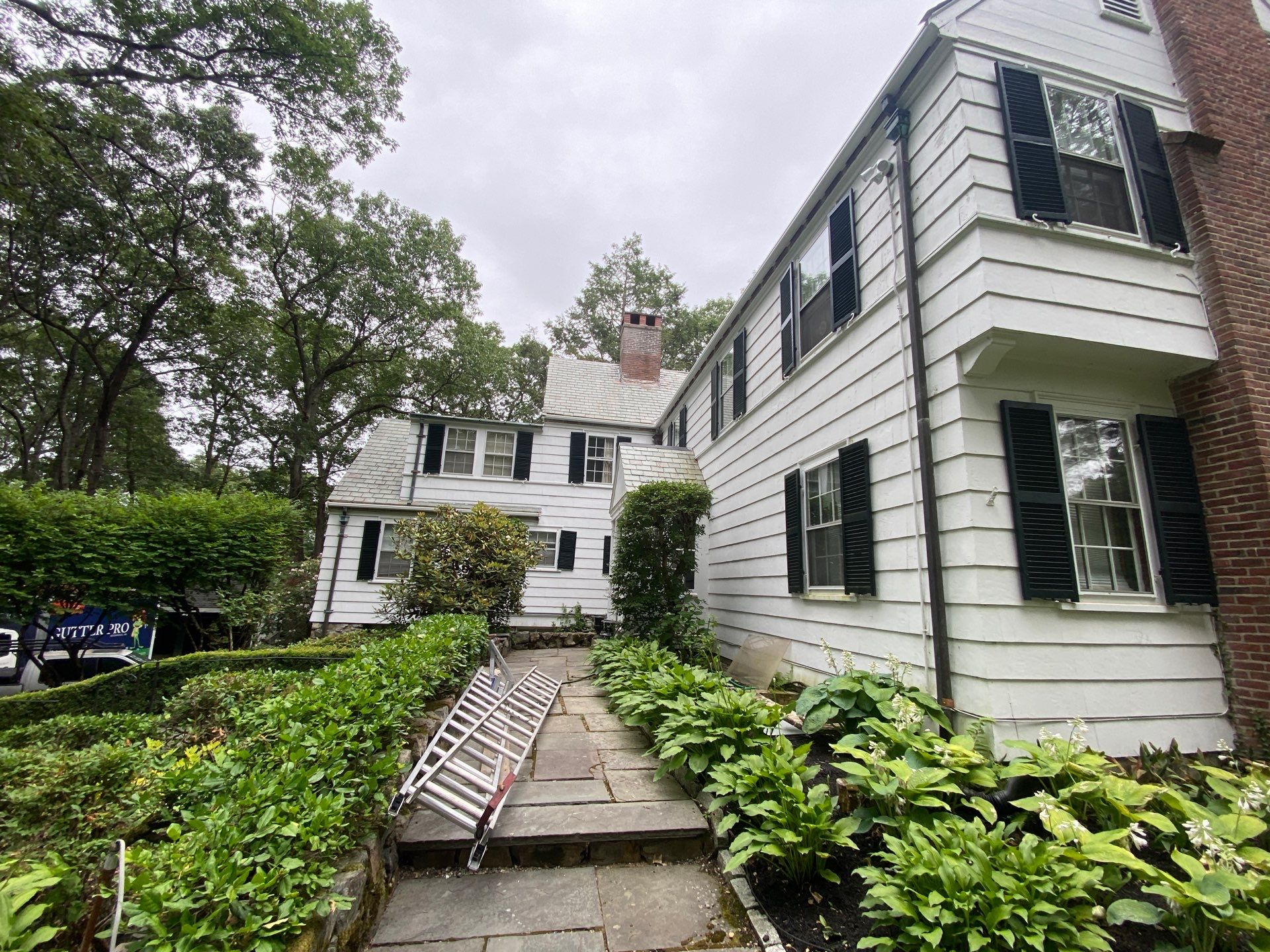 Fiberglass Gutter Installation In Weston, MA by Gutter Pro Enterprises