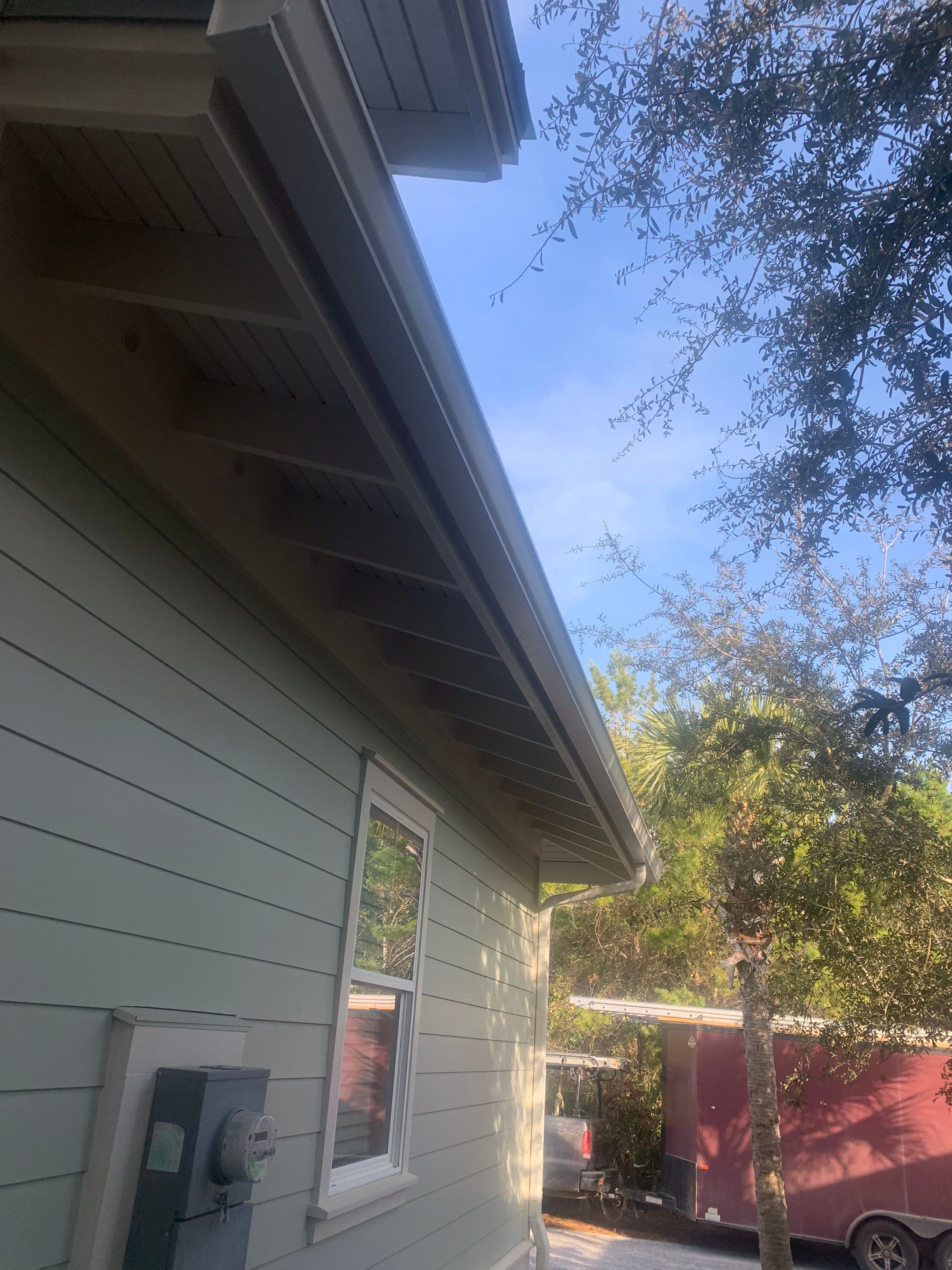 New Downspouts Installation in Rosemary Beach, FL by Gutter Professors