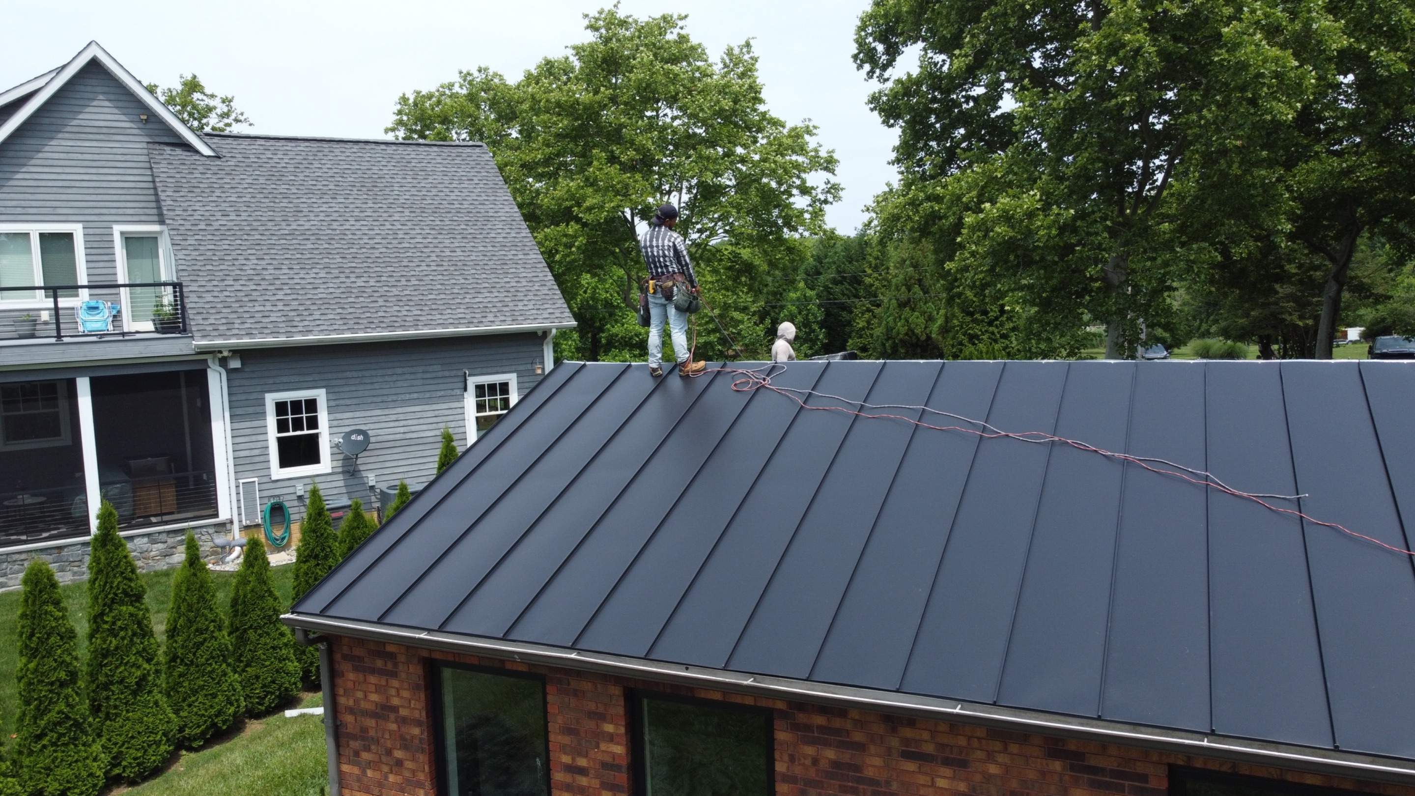 Residential Roofing Installation using Standing Seam Metal Roof | Mechanically Fastened | 24 Gauge by Matter Construction, LLC