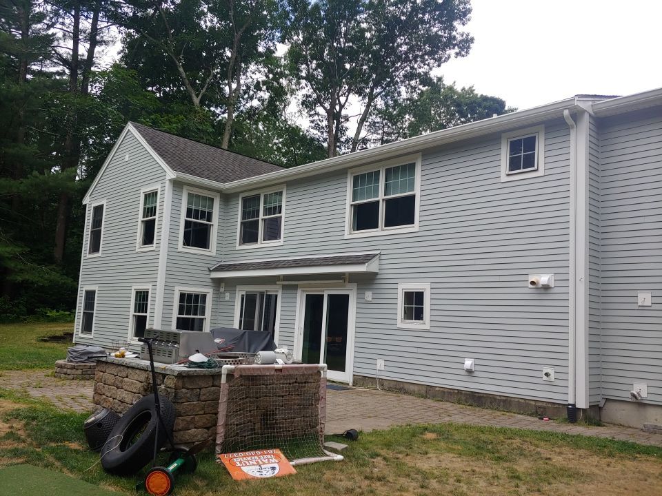 Hanover, MA Gutter Installation using 6" K-Style Aluminum Gutter with Leaf Relief Continuous Hanger by Gutter Pro Enterprises