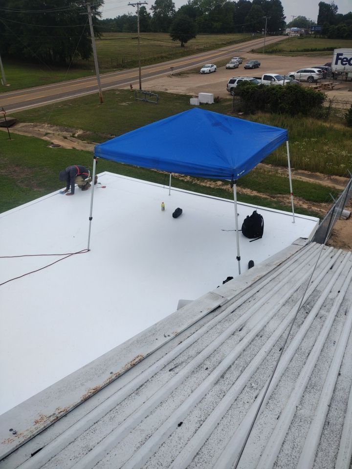 Office Building in Magnolia by Hostetler Roofing