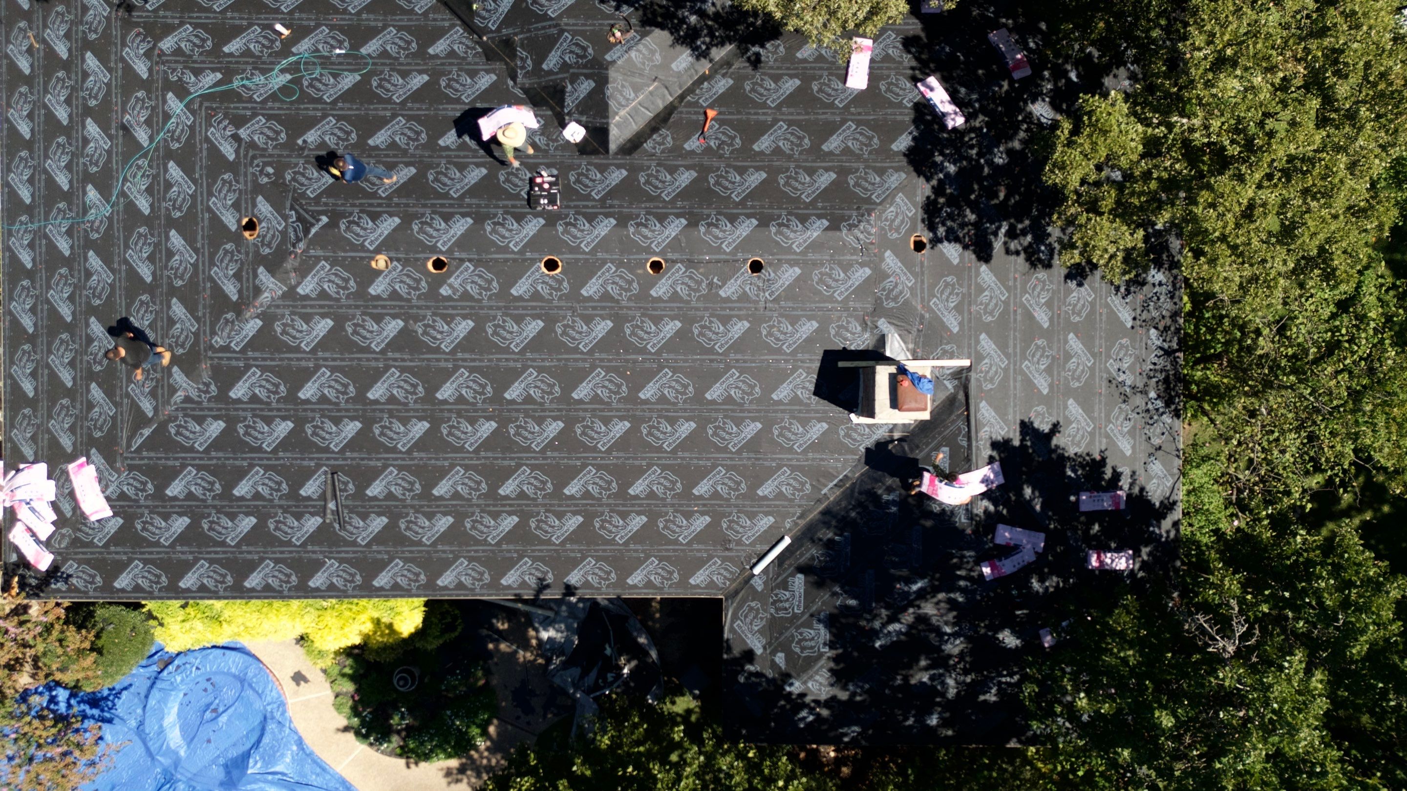 Residential Roofing Installation using Owens Corning ProArmor Synthetic Underlayment by Becker Roofing and Exteriors
