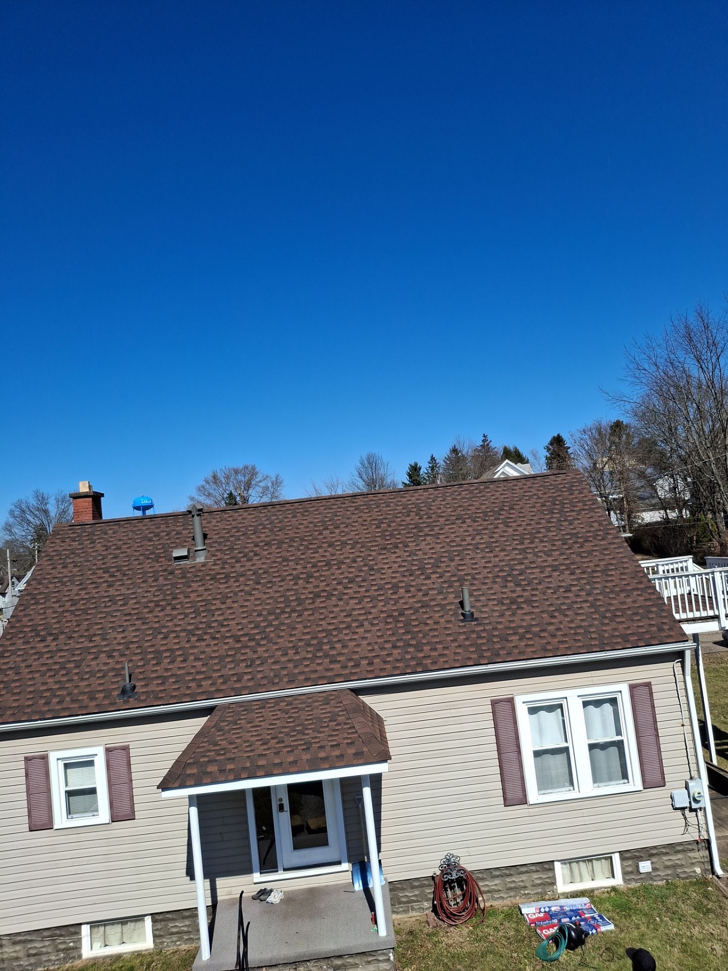 Residential Roofing Installation using GAF TImberline HDZ Hickory by Rainstoppers Roofing